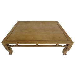 Baker Ming Style Coffee Table in Natural Finish