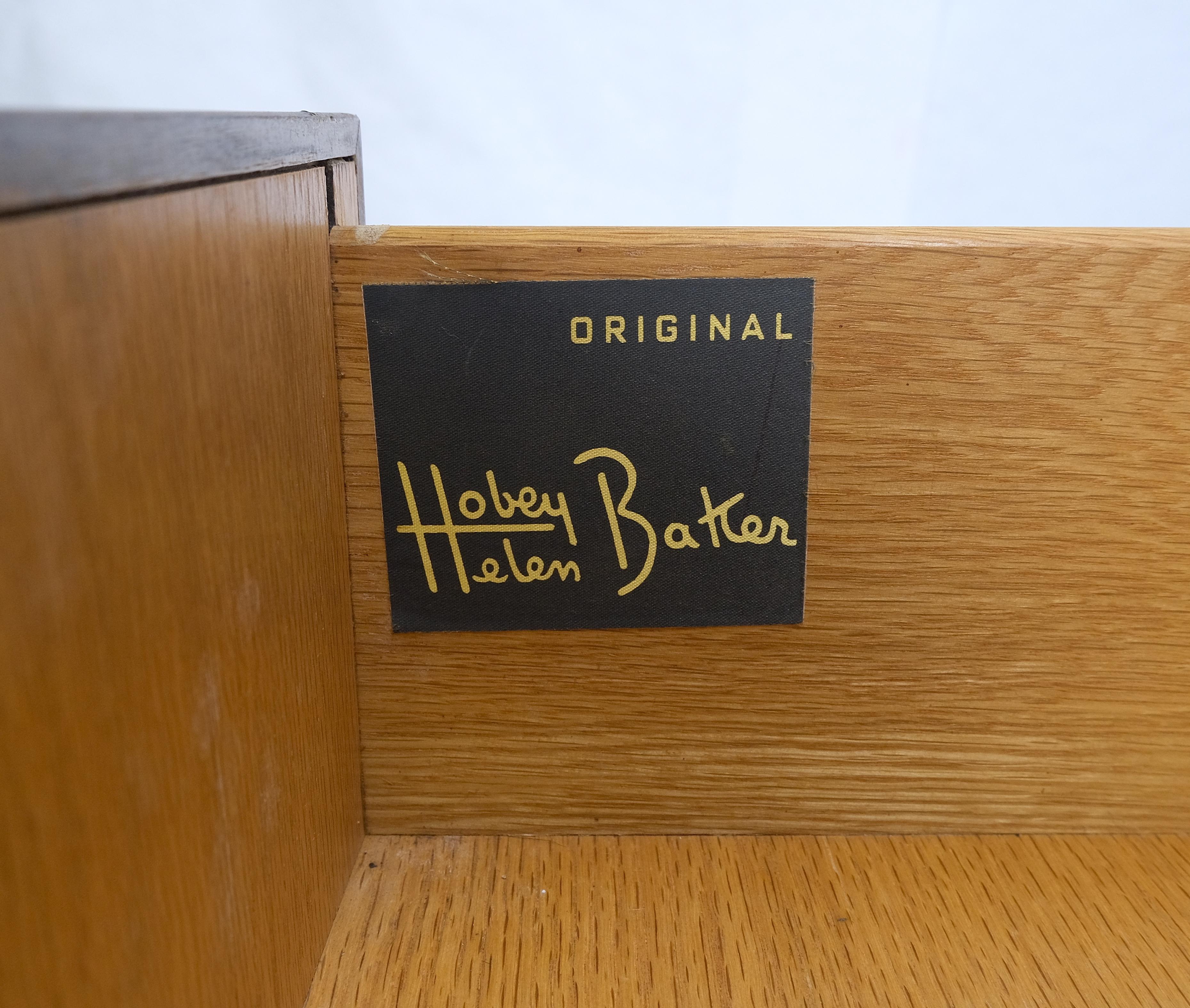 Baker Modern Light Walnut 2 Doors 6 Drawers High Gentleman's Chest Dresser MINT! For Sale 5
