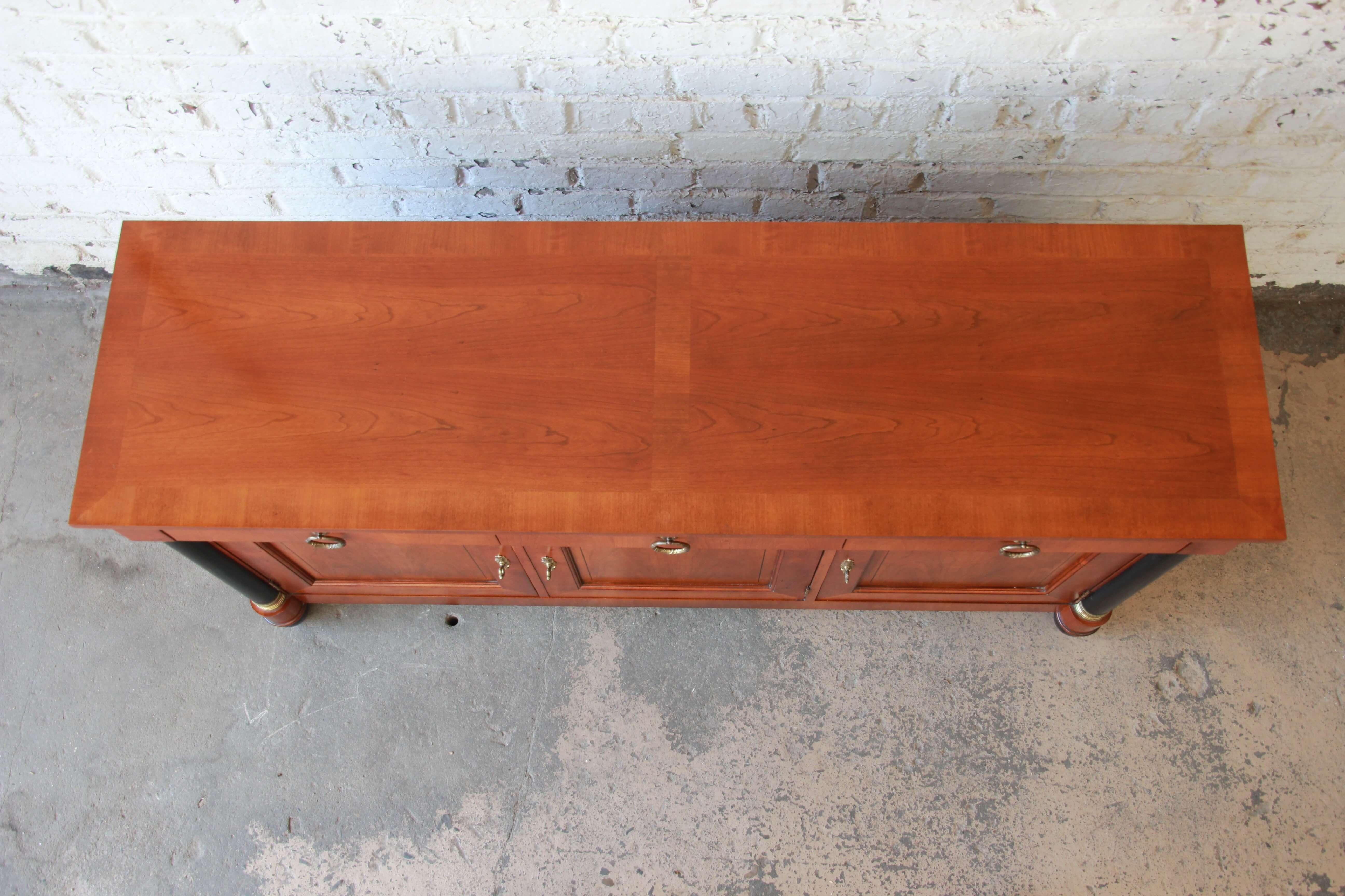 cherry wood sideboard cabinet