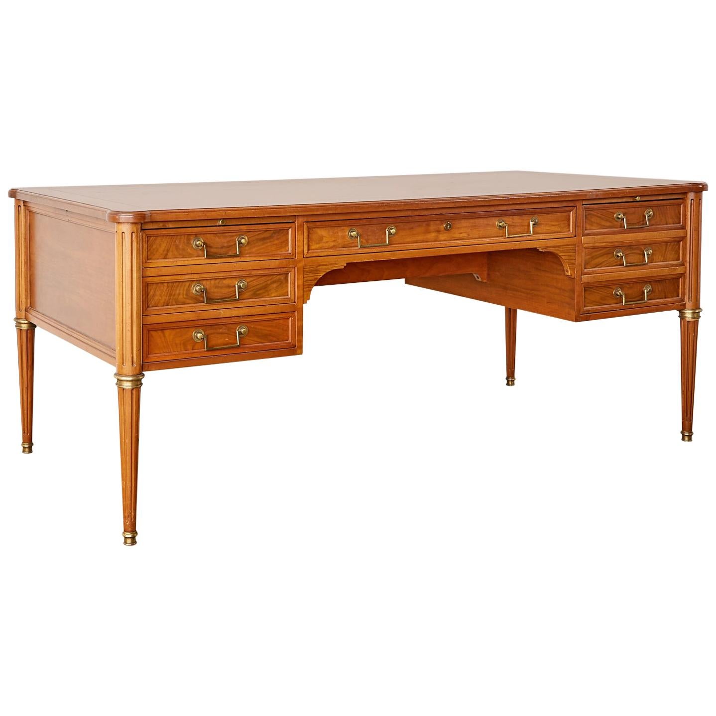 Baker Neoclassical Louis XVI Style Writing Table Desk