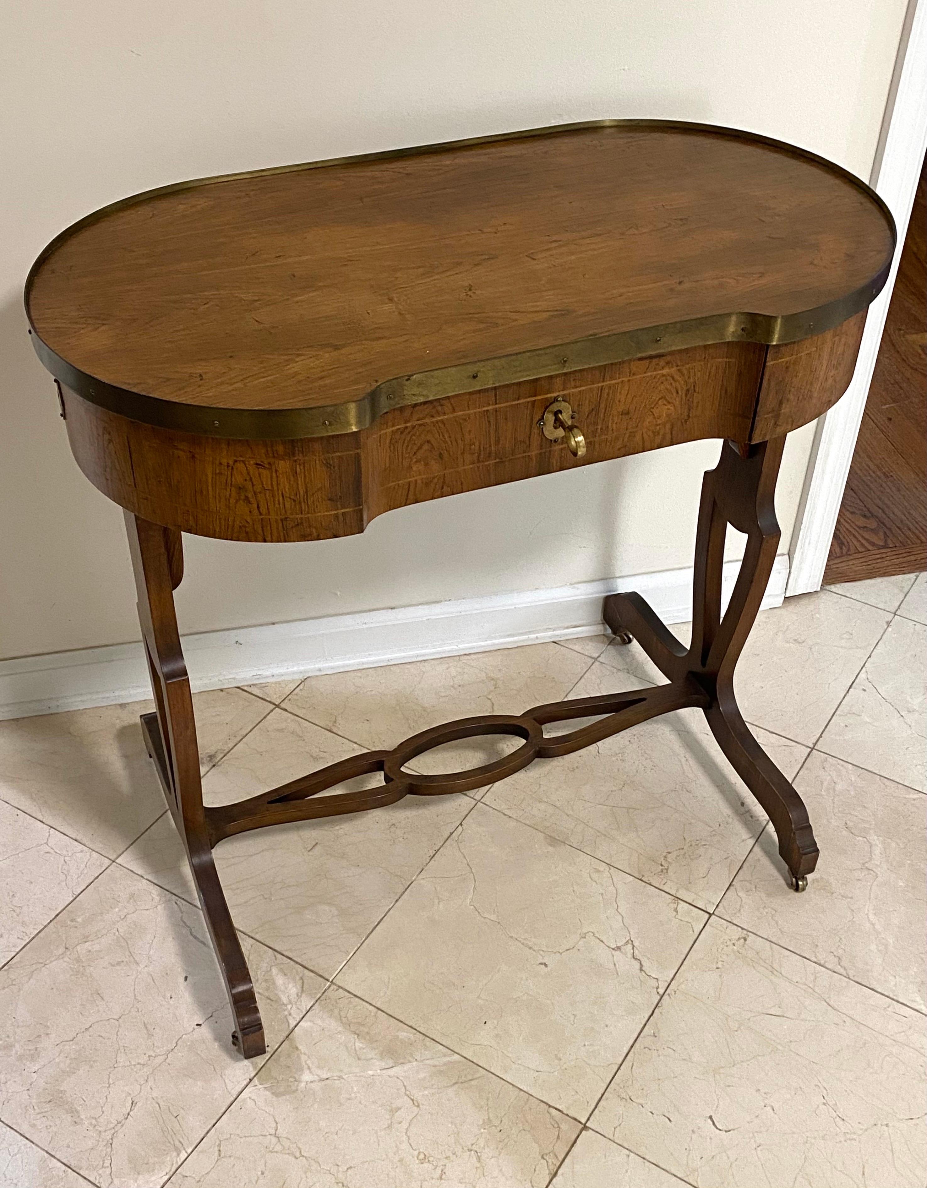 North American Baker Neoclassical Rosewood Petite Desk, Manor House Collection
