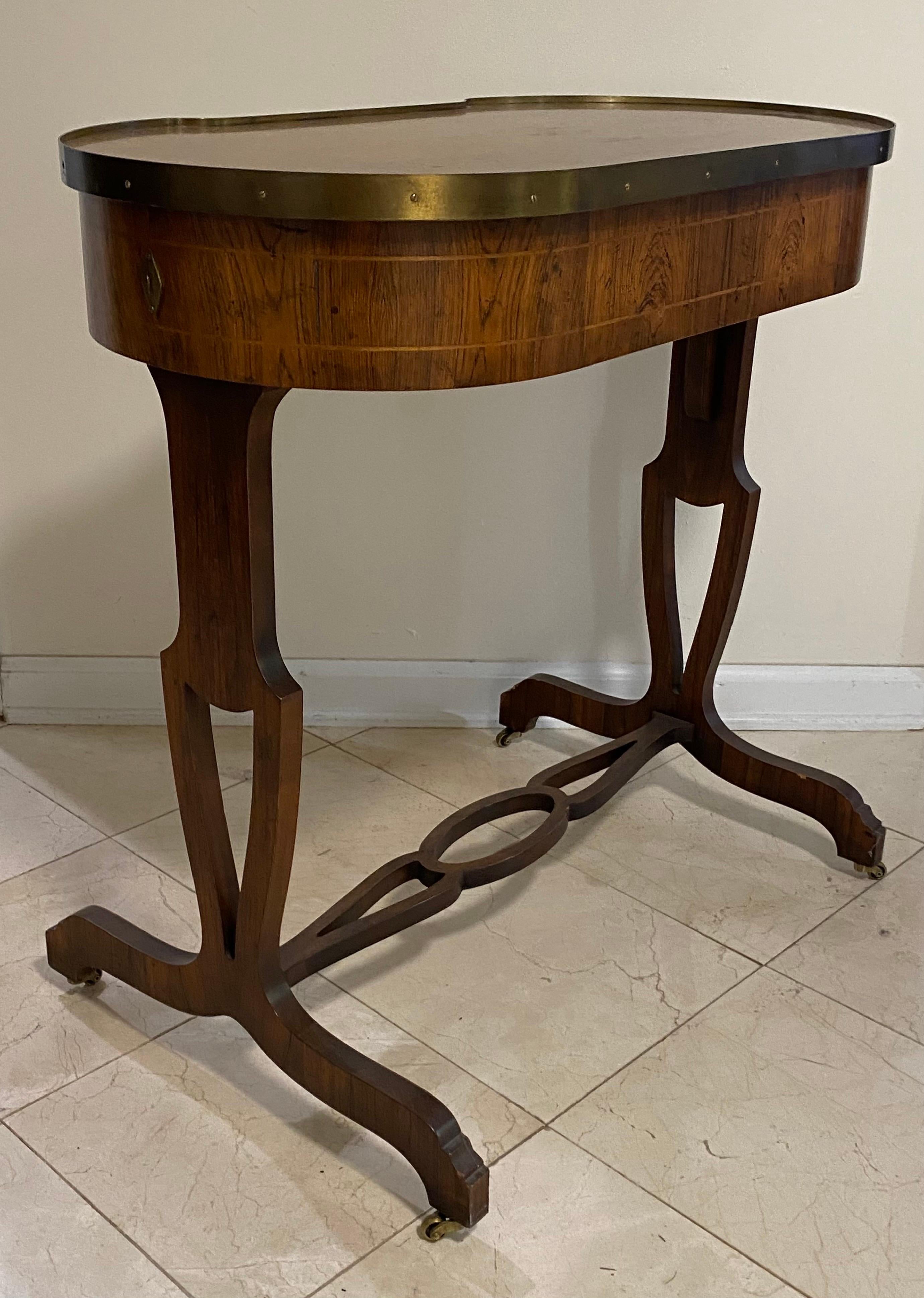 Mid-20th Century Baker Neoclassical Rosewood Petite Desk, Manor House Collection
