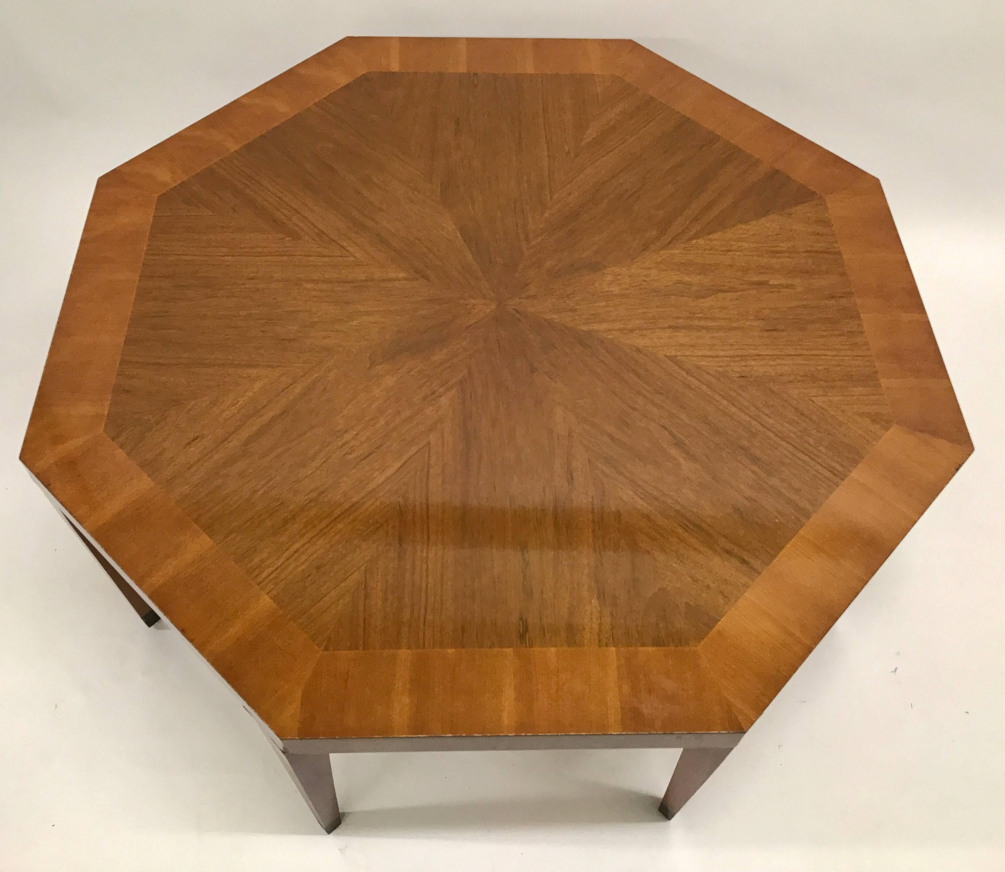 Baker octagonal coffee table, USA, 1970s.