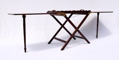 Baker Party Butler Table with Removable Tray and Butterfly Top