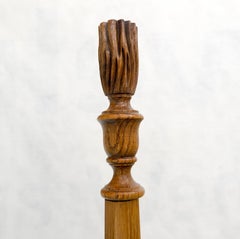 Baker Queen Size Burl Wood Headboard Poster Bed w/ Finials MINT