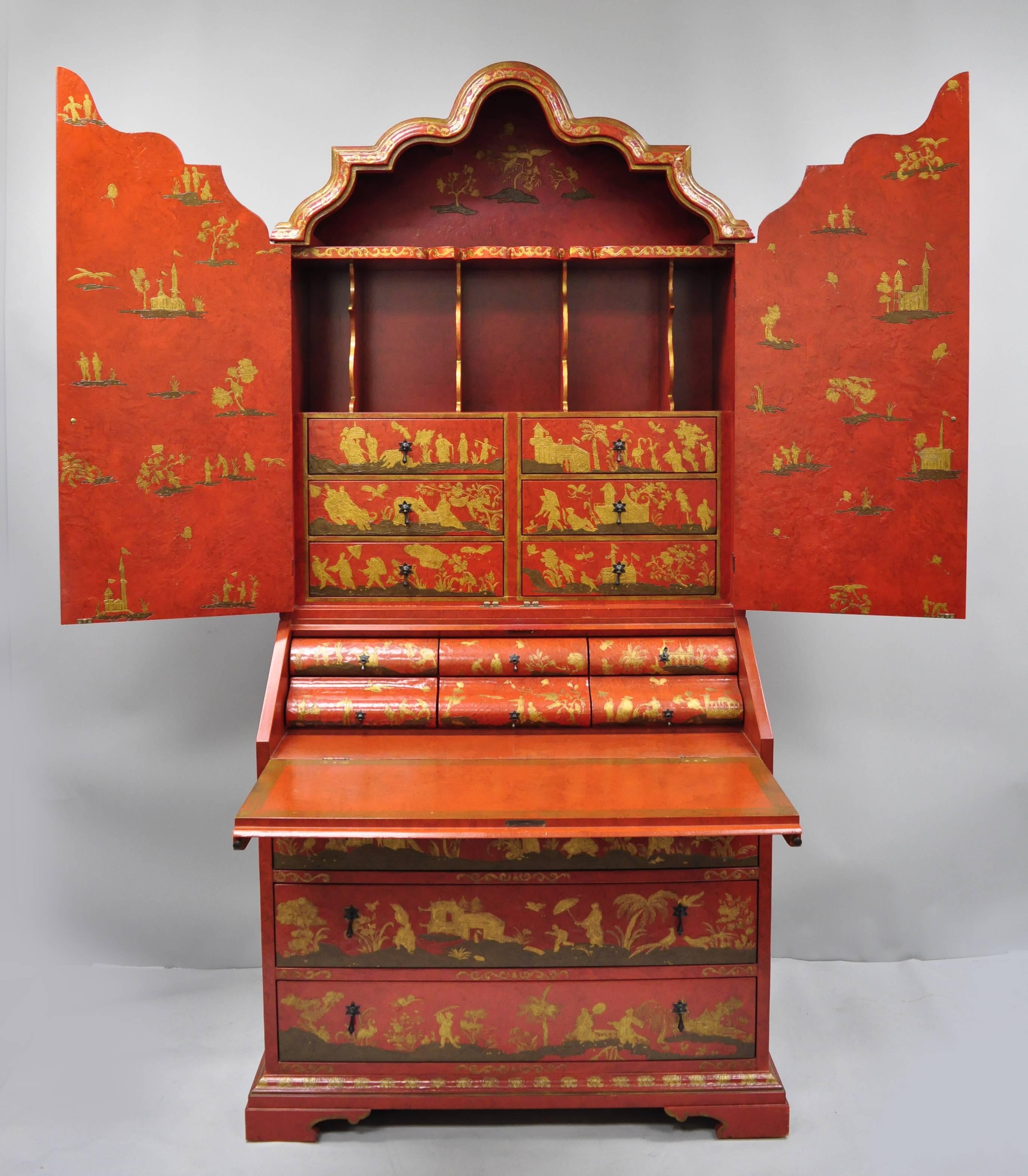 chinoiserie secretary desk