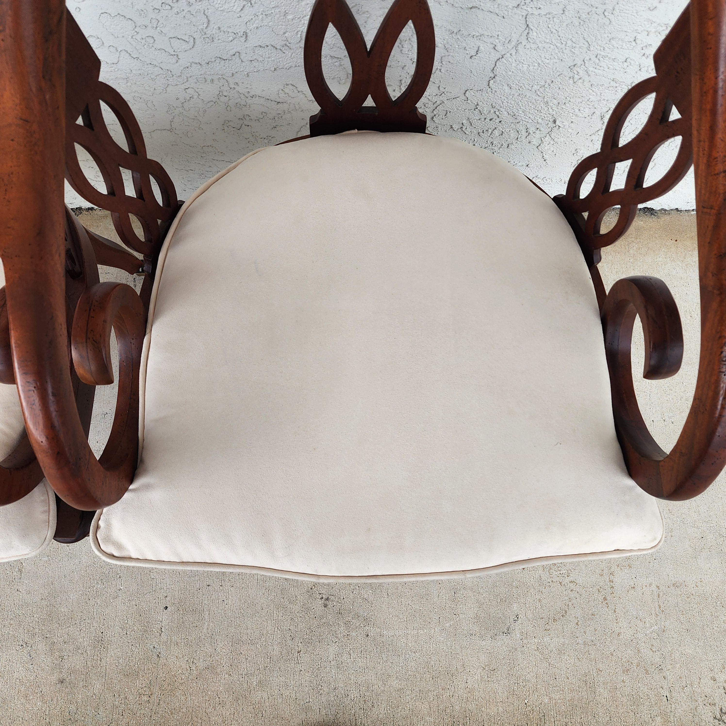 Baker Regency Armchair Desk Dining Rolling en vente 8