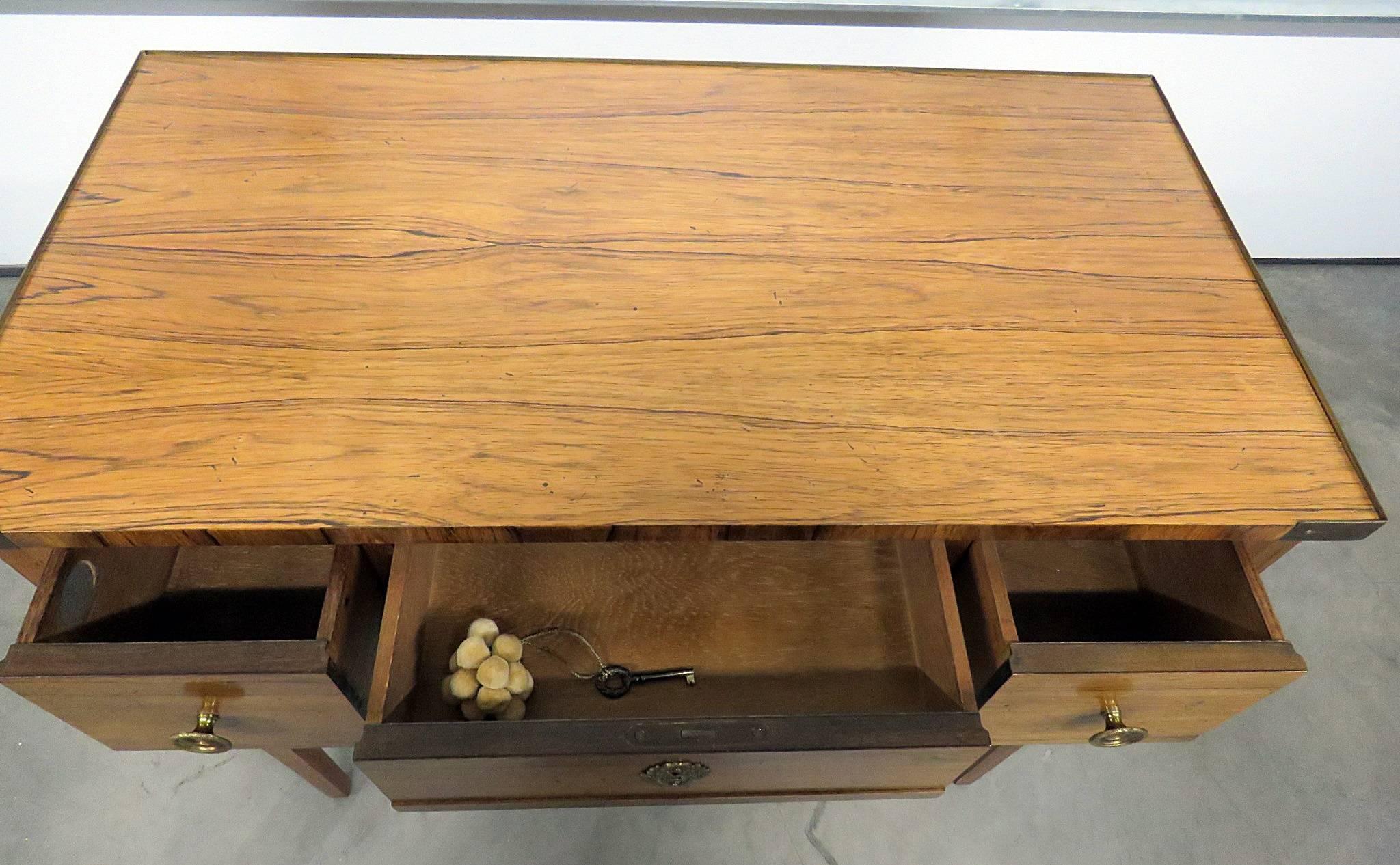 Late 20th Century Baker Regency Style Rosewood Desk