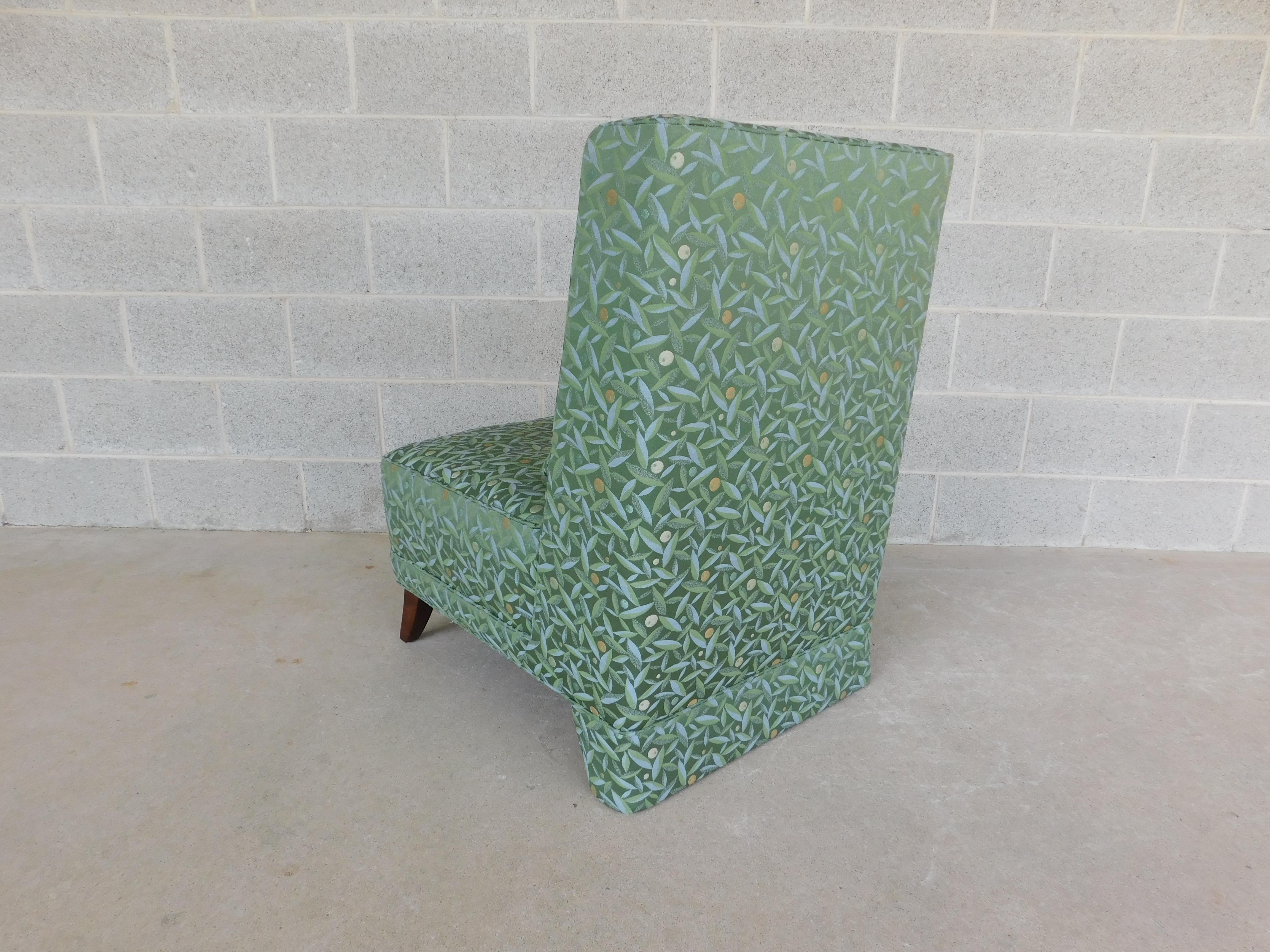 Contemporary Baker Regency Style Slipper Chair For Sale