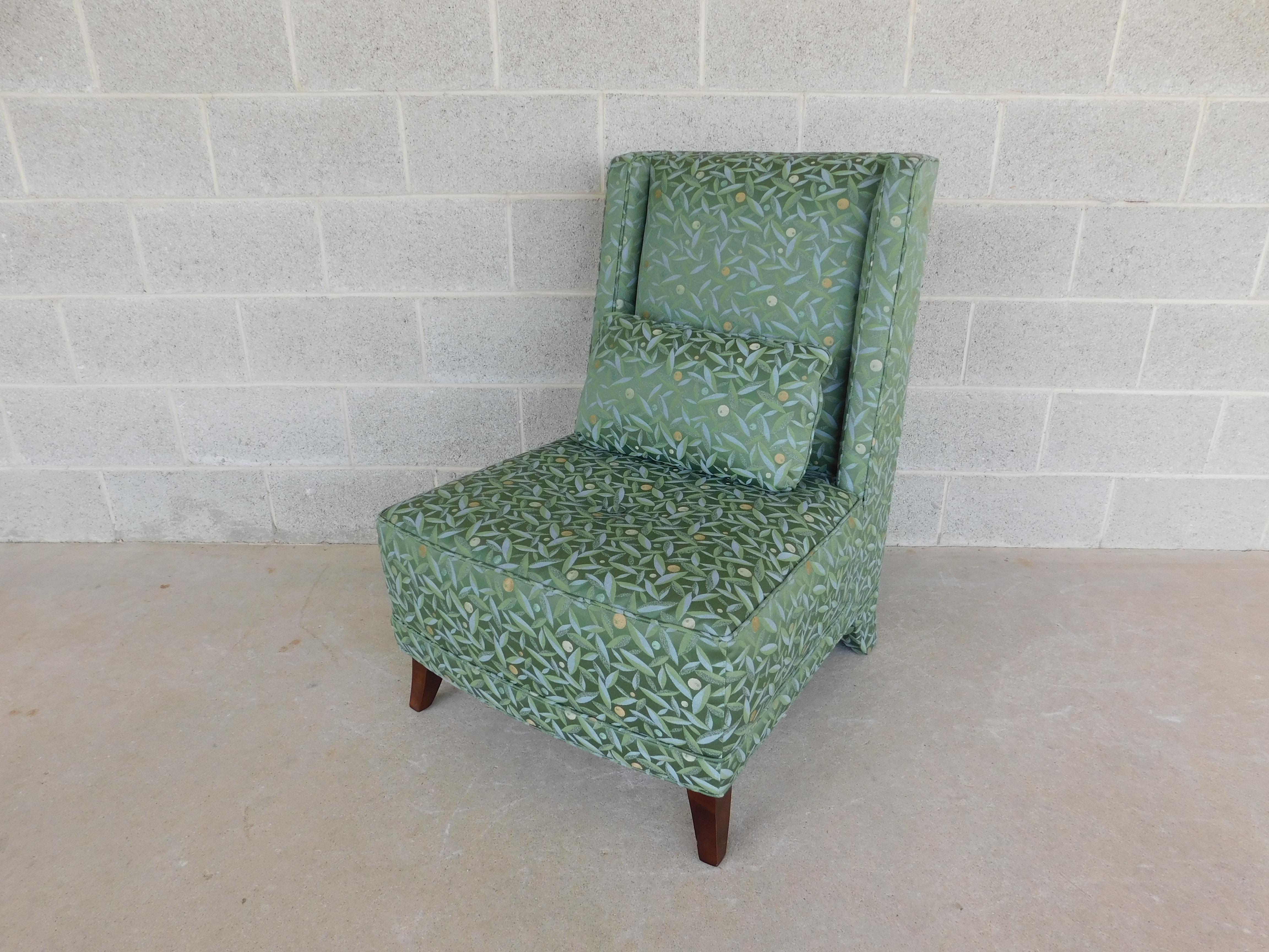Baker Regency Style Slipper Chair For Sale 1