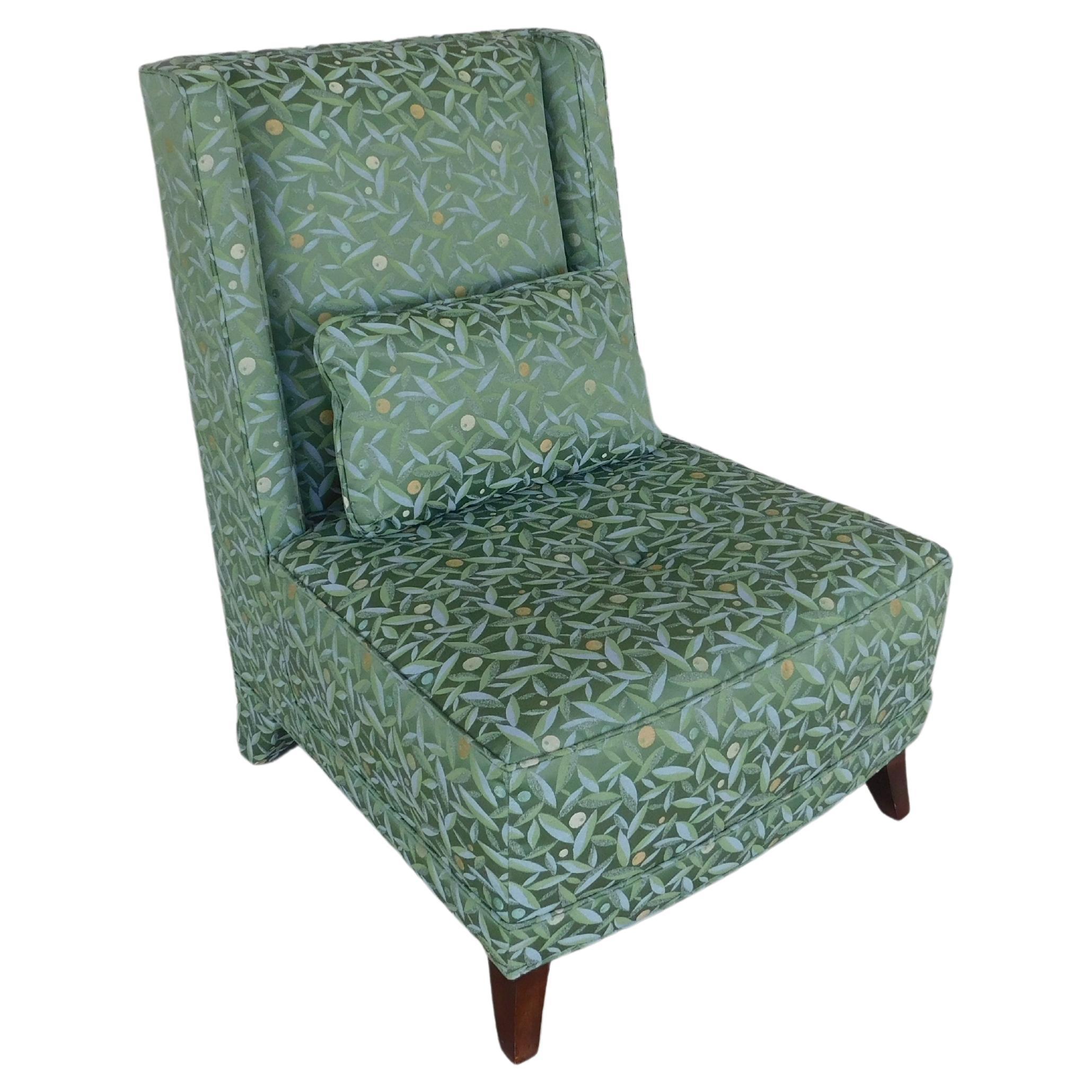 Baker Regency Style Slipper Chair For Sale