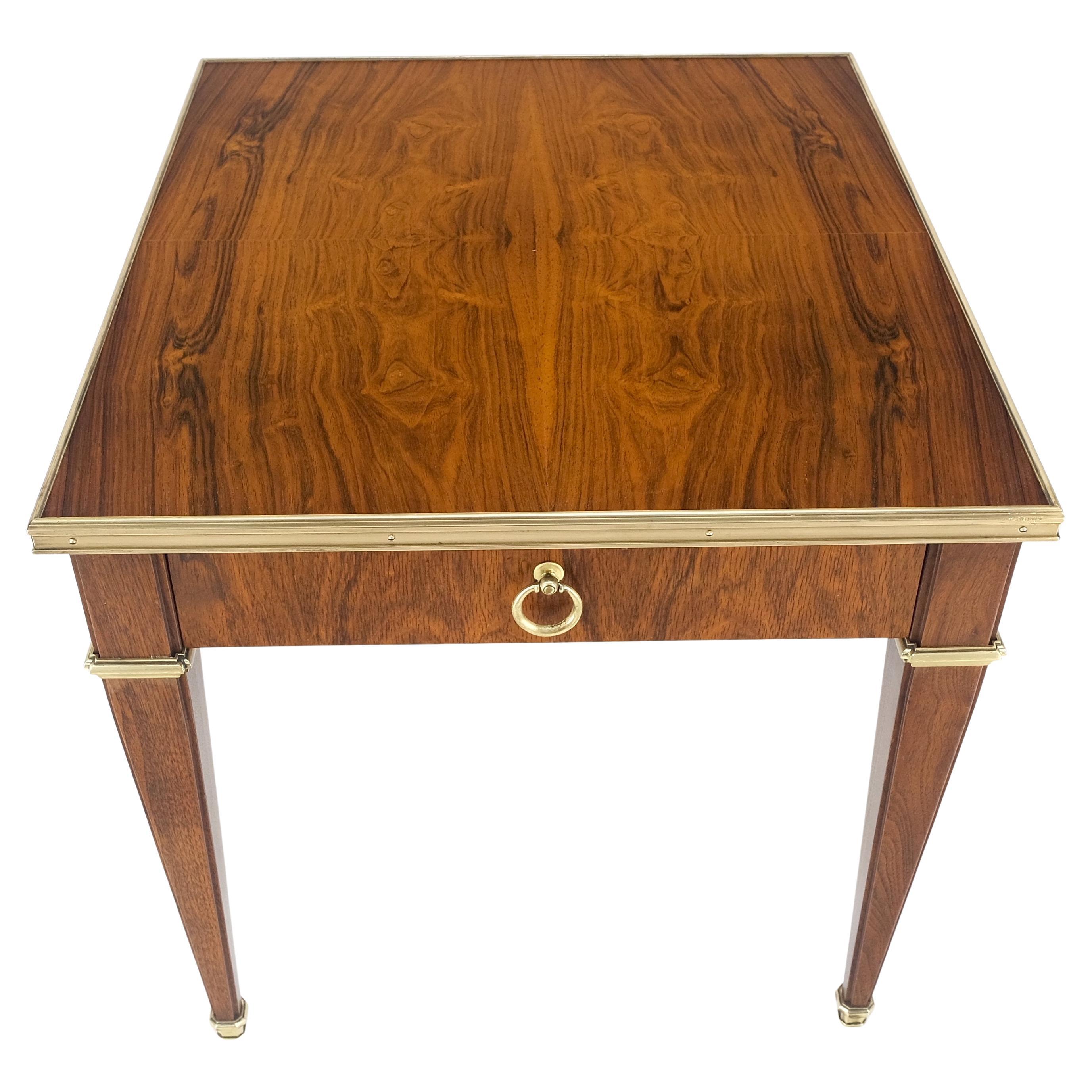 Baker Palisander & Messing Rechteck End Side Table Night Stand Tapered Legs MINT!