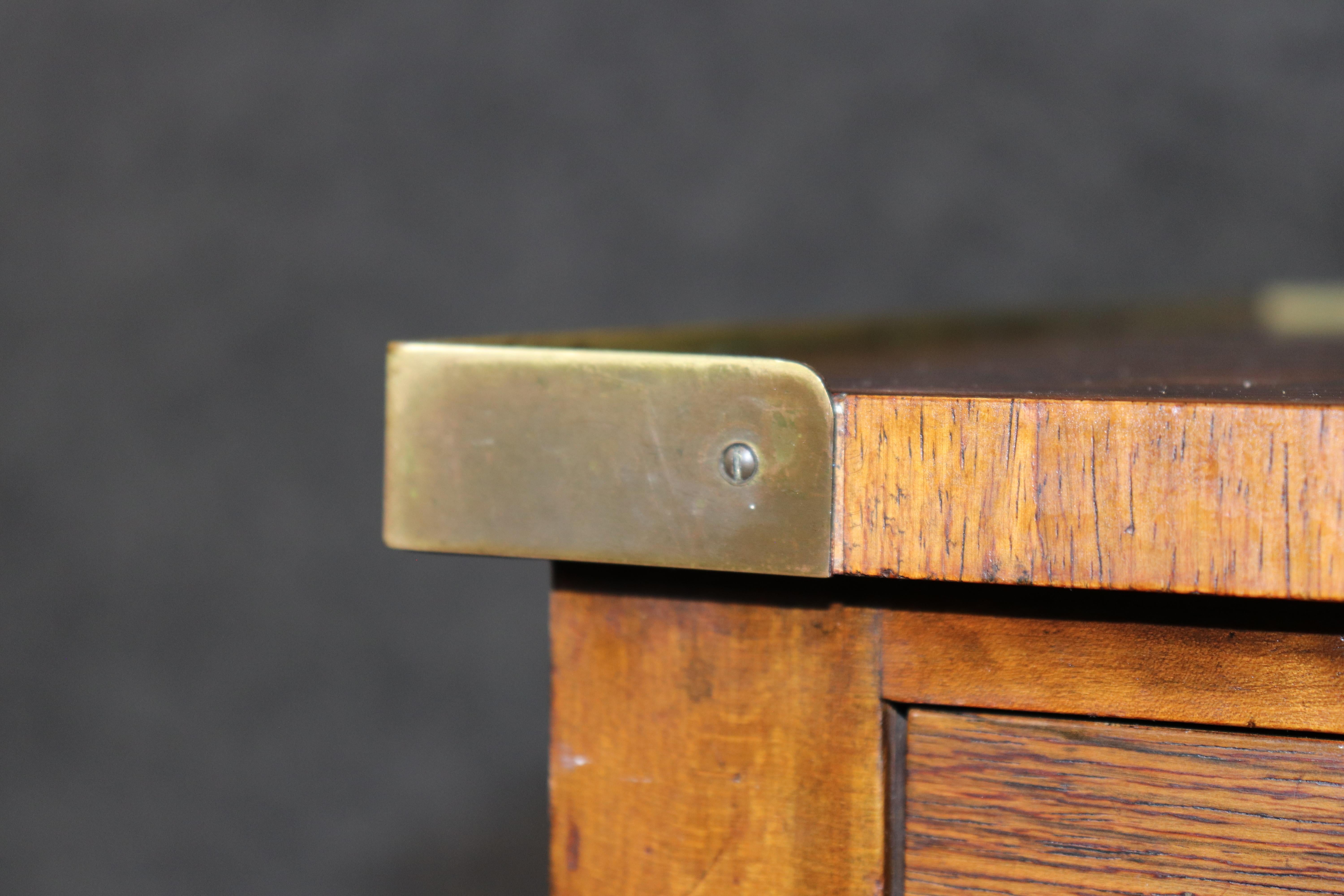 Baker Rosewood Directoire Style Brass Mounted Vanity Writing Desk For Sale 9