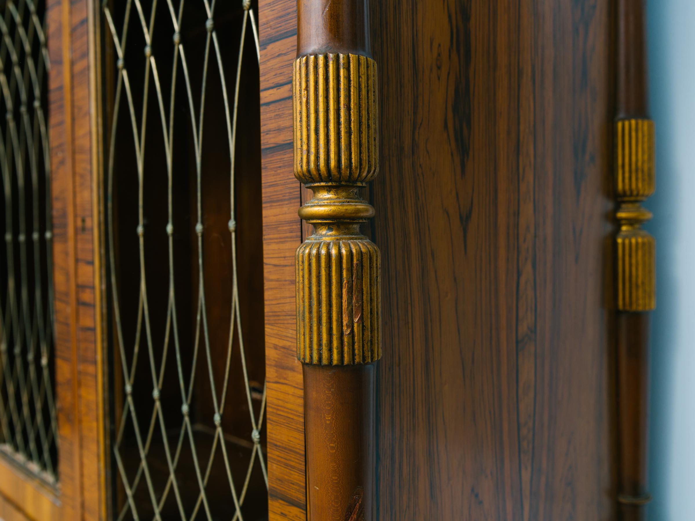 Baker Rosewood Regency Style Credenza In Good Condition In Tarrytown, NY