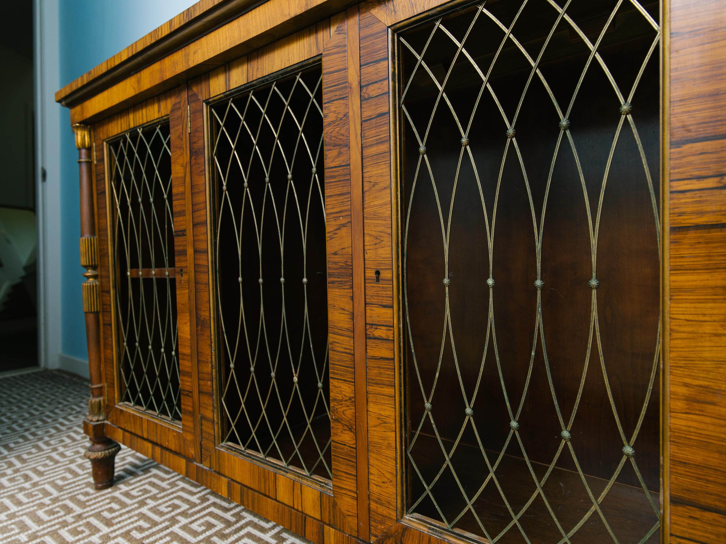 Baker Rosewood Regency Style Credenza 1