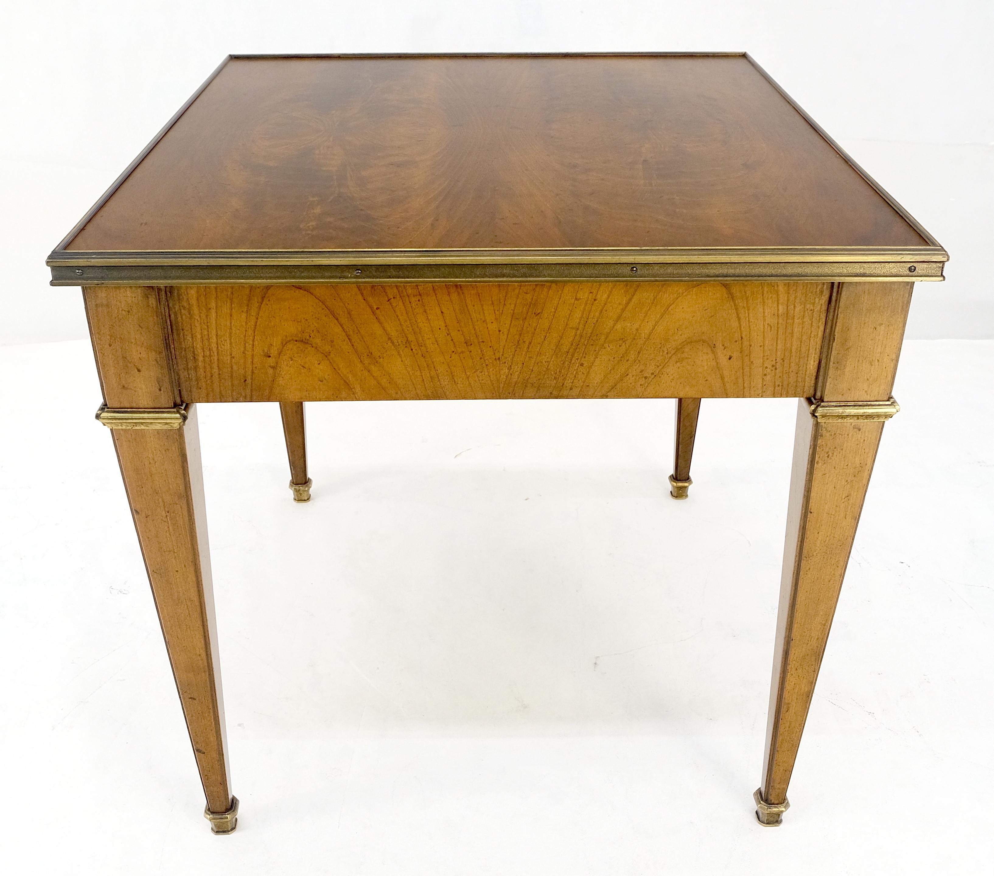 Baker Satinwood One Drawer Brass Trim 27x24