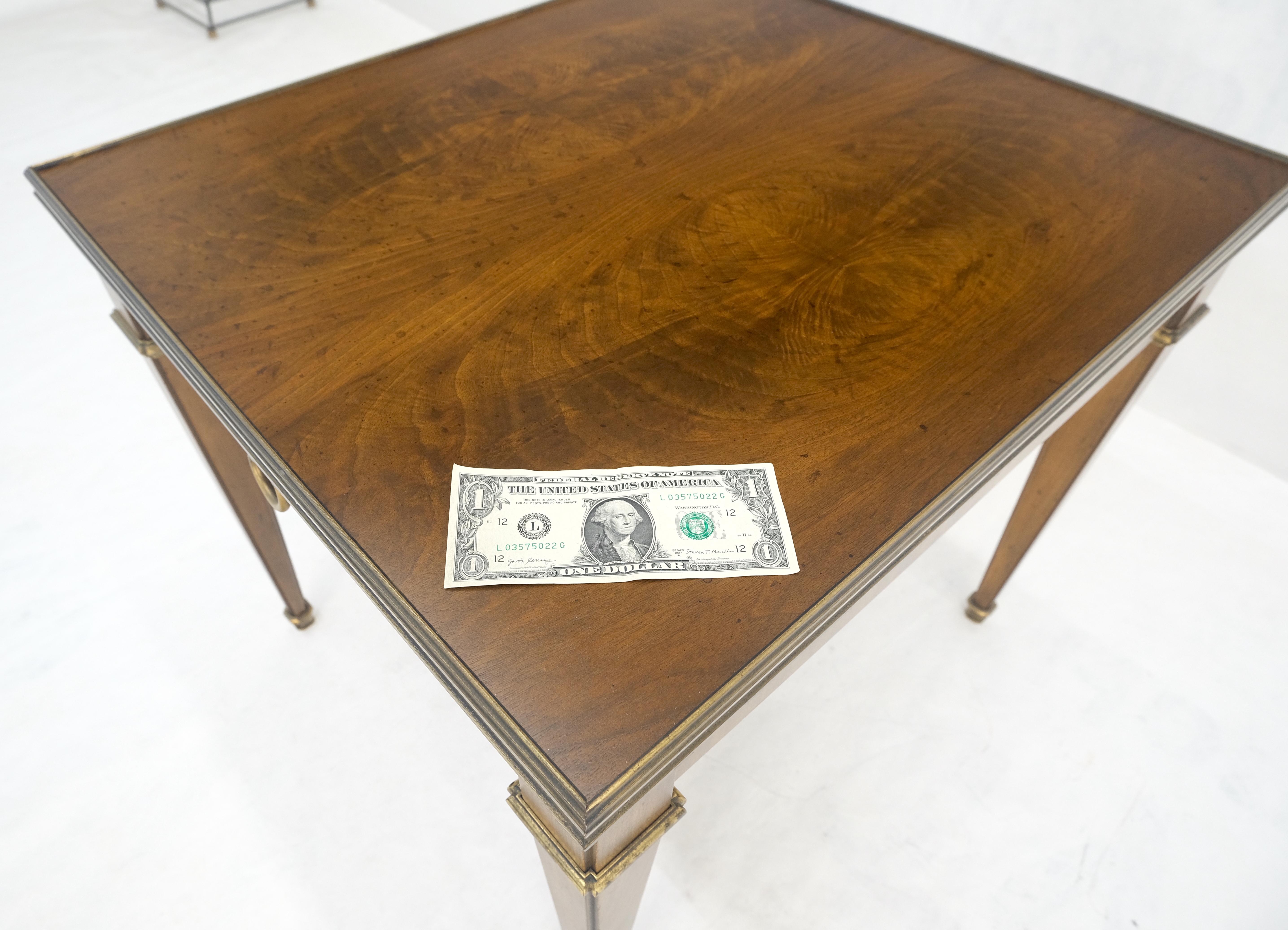 Baker Satinwood One Drawer Brass Trim 27x24