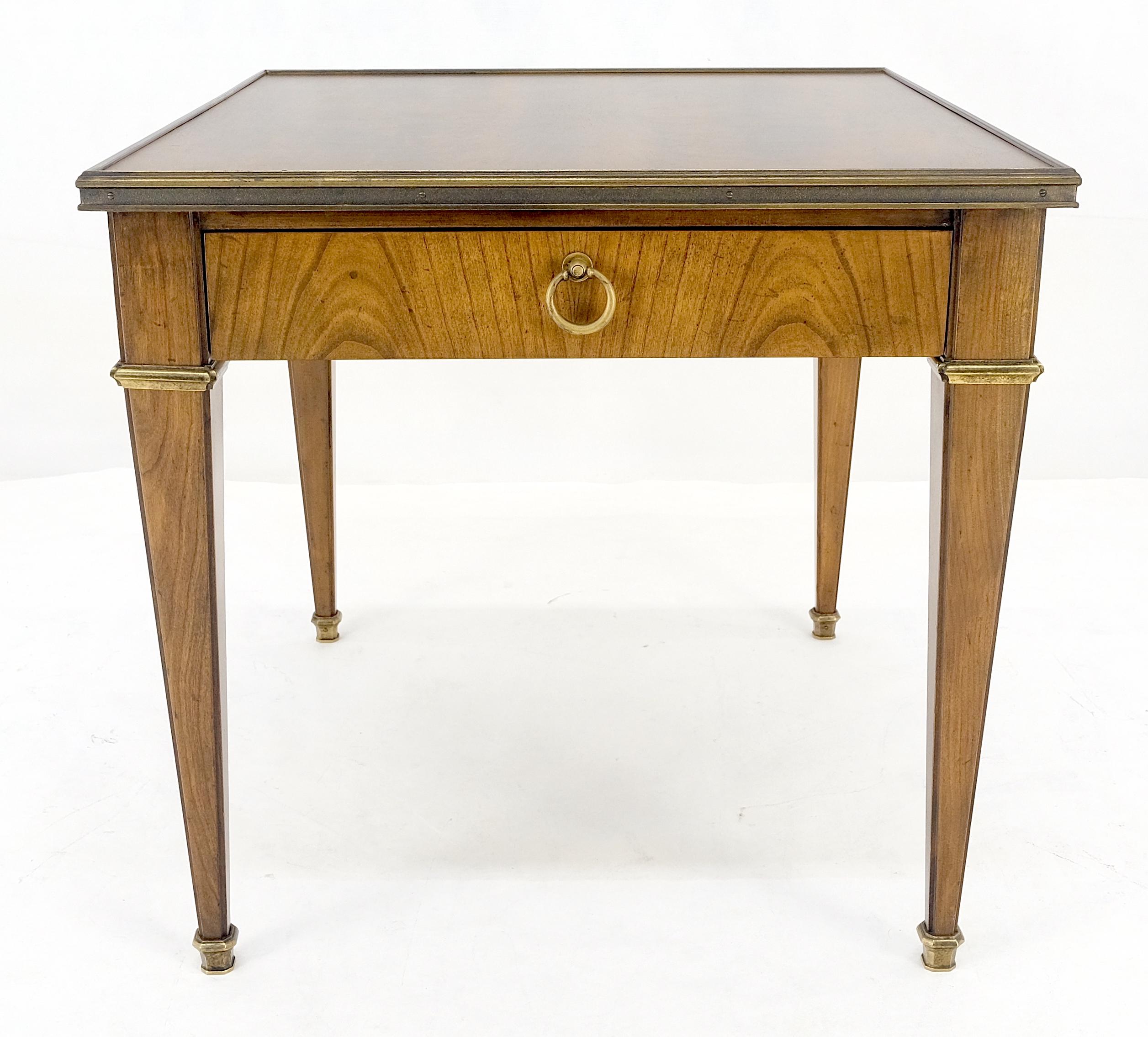 American Baker Satinwood One Drawer Brass Trim 27x24