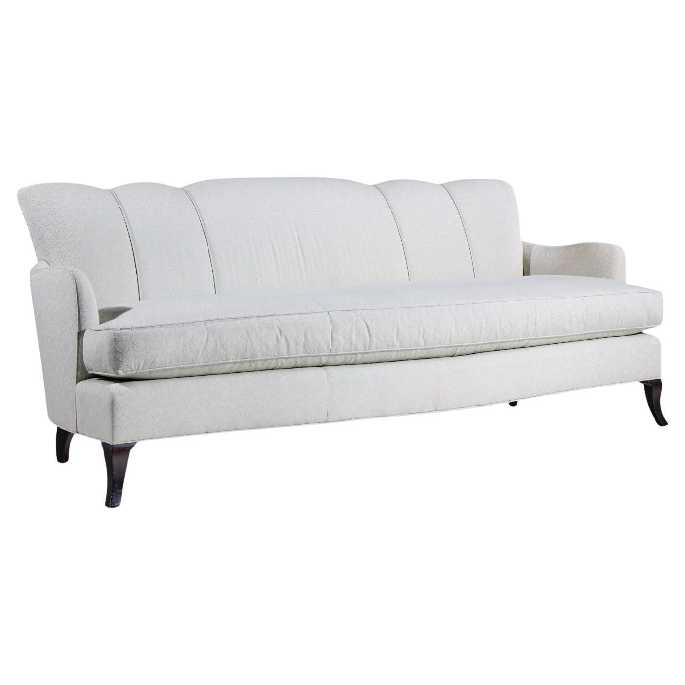 Baker Scalloped Back Sofa