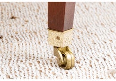 Baker Sheraton Style Mahogany Oval Cocktail Table With Pull Out Trays