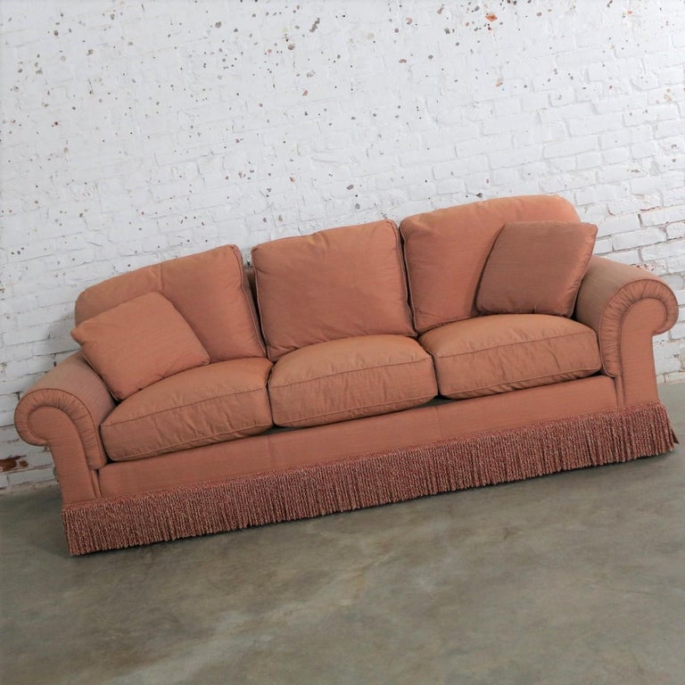 Baker Sofa Lawson Style from the Crown and Tulip Collection Terracotta