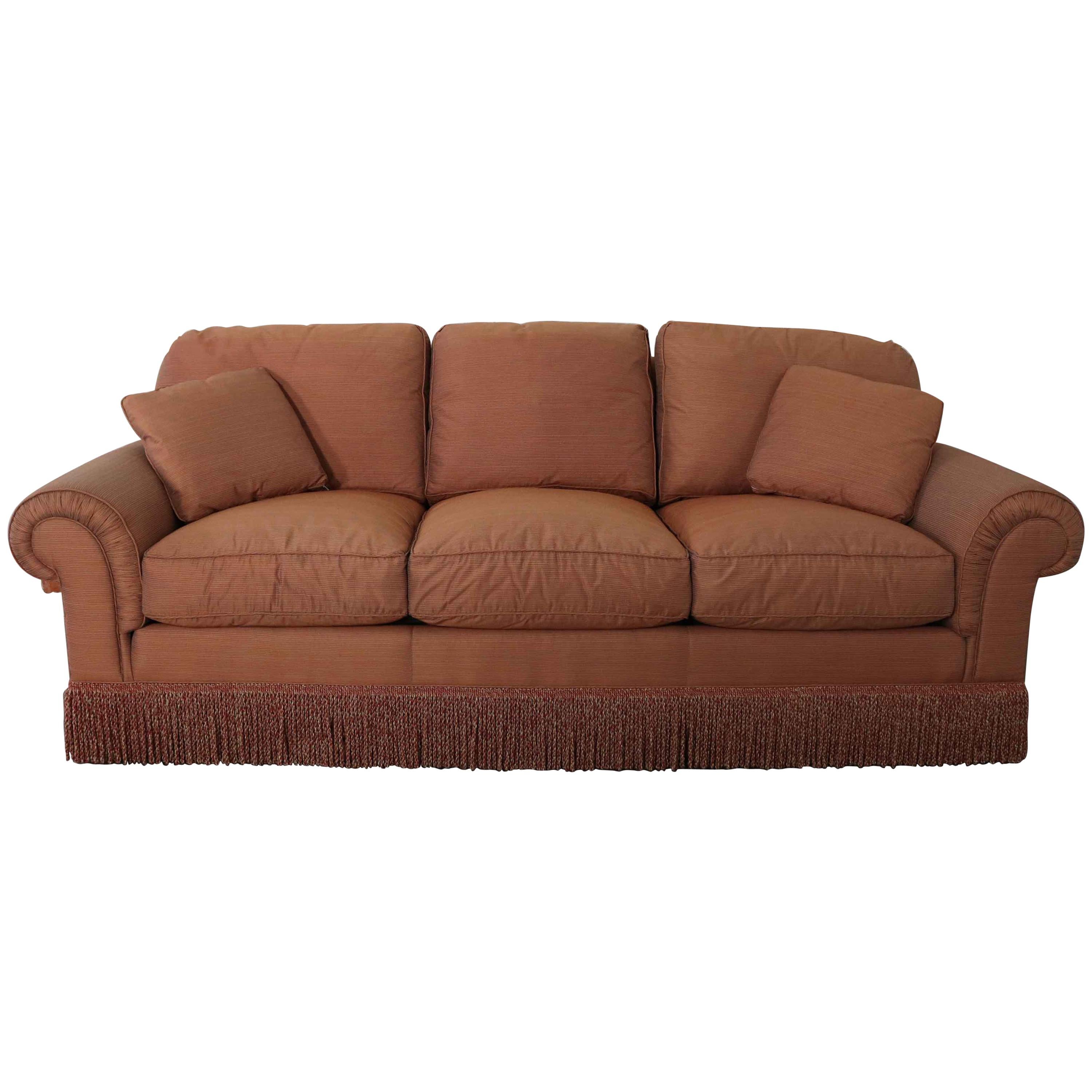 Baker Sofa Lawson Style from the Crown and Tulip Collection Terracotta