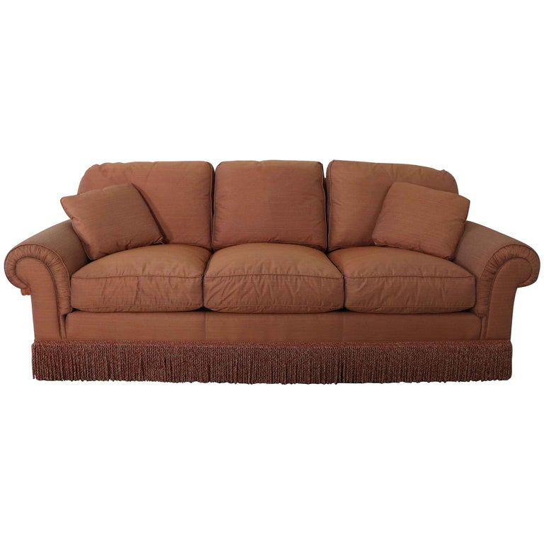 Baker Sofa Lawson Style from the Crown and Tulip Collection Terracotta at 1stDibs lawson arm