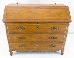 Baker Solid Cherry Draped Doors Drop Front Secretary Desk Dresser Bookcase MINT!