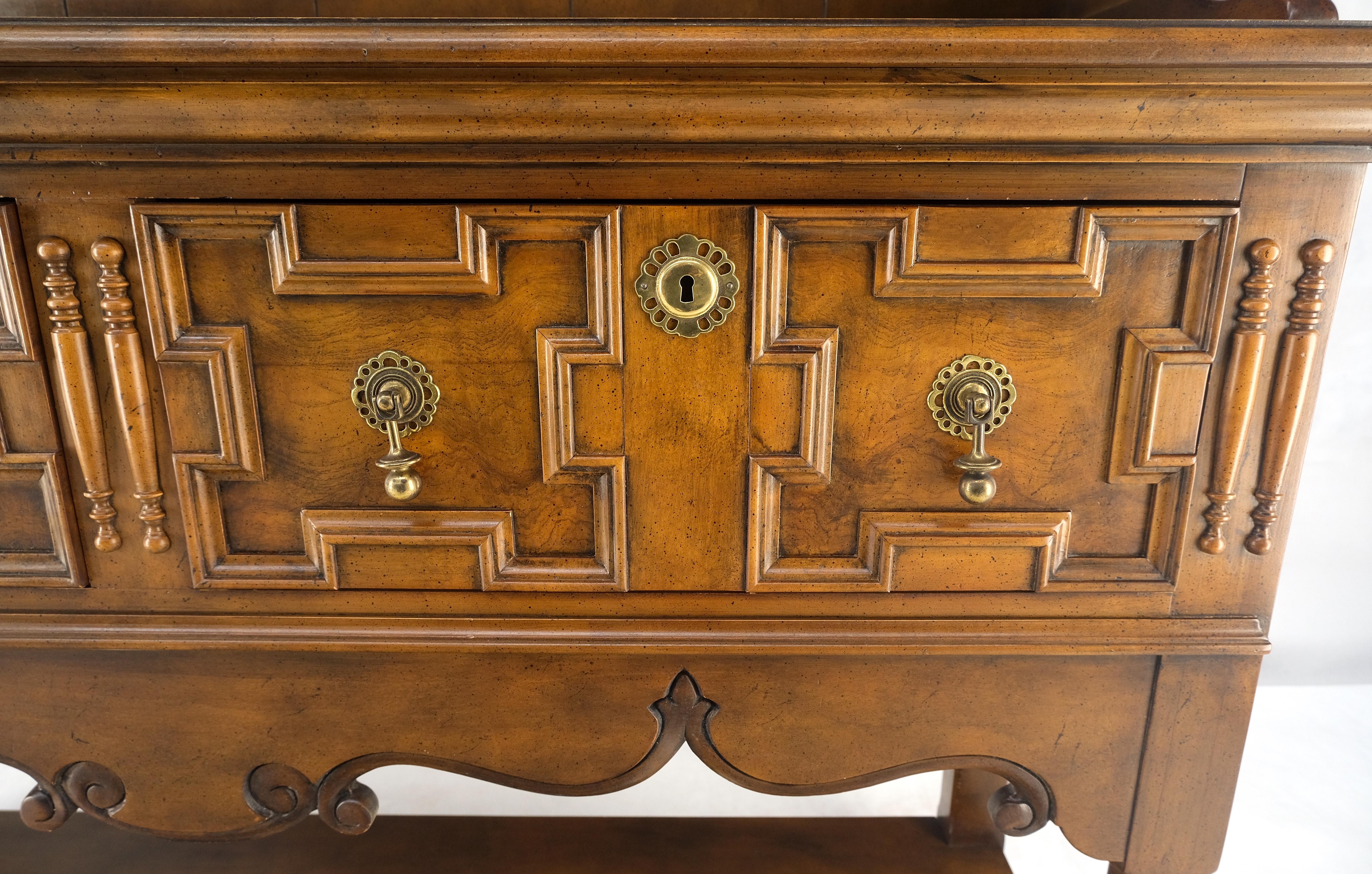 Stunning Baker Spanish Colonial Style Cupboard Shelves Dresser Console Cabinet MINT
