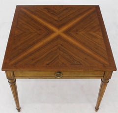 Baker Square Satinwood Side Lamp Table
