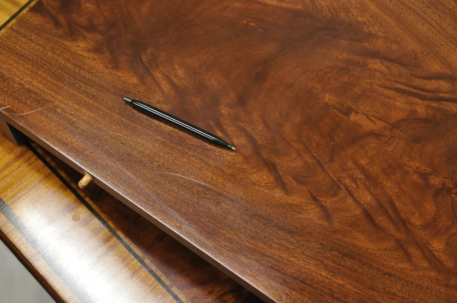 Baker Stately Homes Collection Georgian Duncan Phyfe Mahogany Dining Room Table For Sale 5