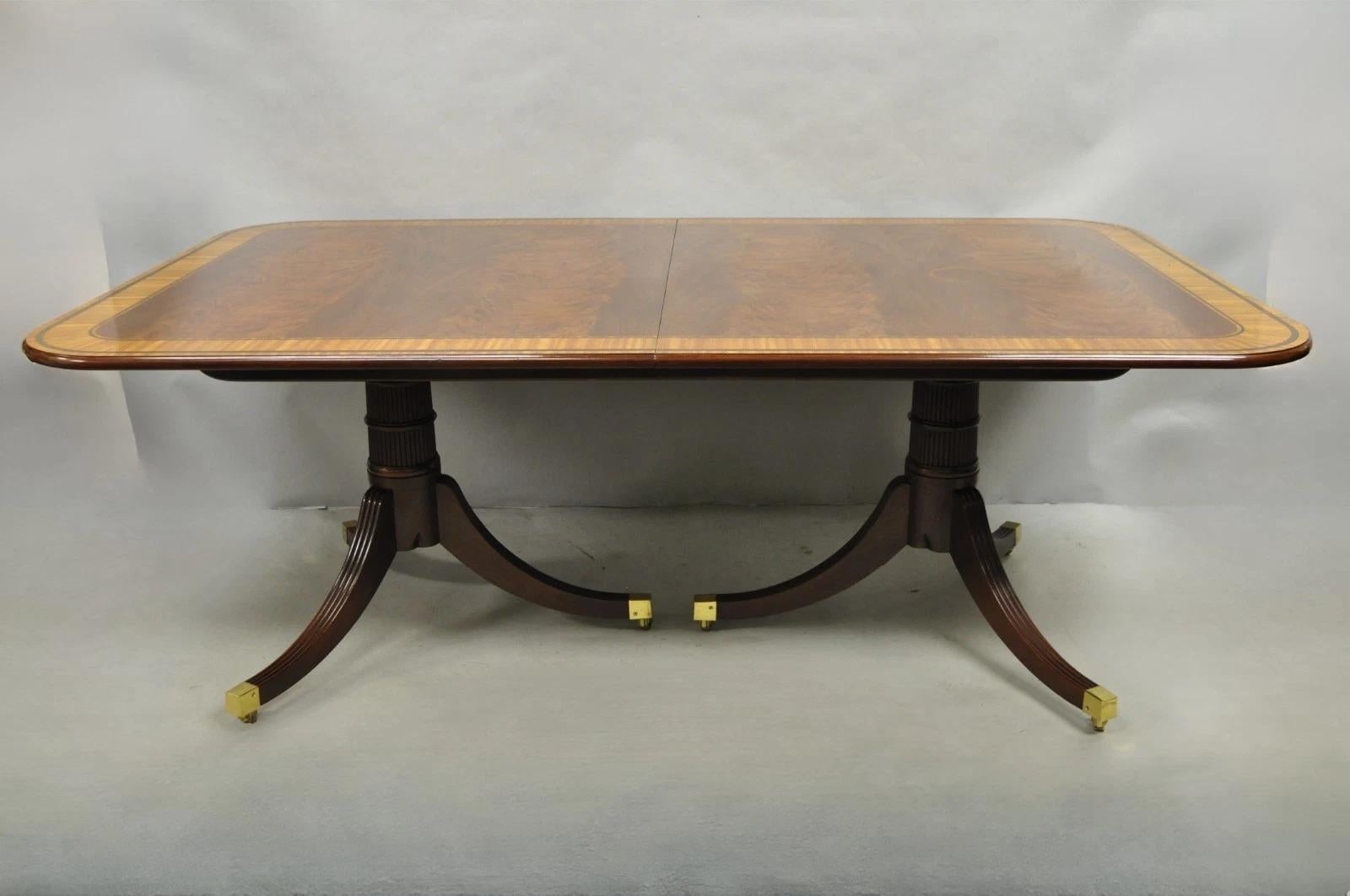 Baker Stately Homes Collection Georgian Duncan Phyfe Mahogany Dining Room Table For Sale 12
