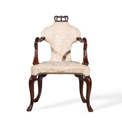 Baker Stately Homes Queen Anne Crown Chair