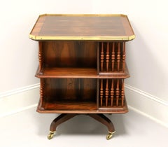 BAKER Stately Homes Regency Rosewood Revolving Bookcase Side Table