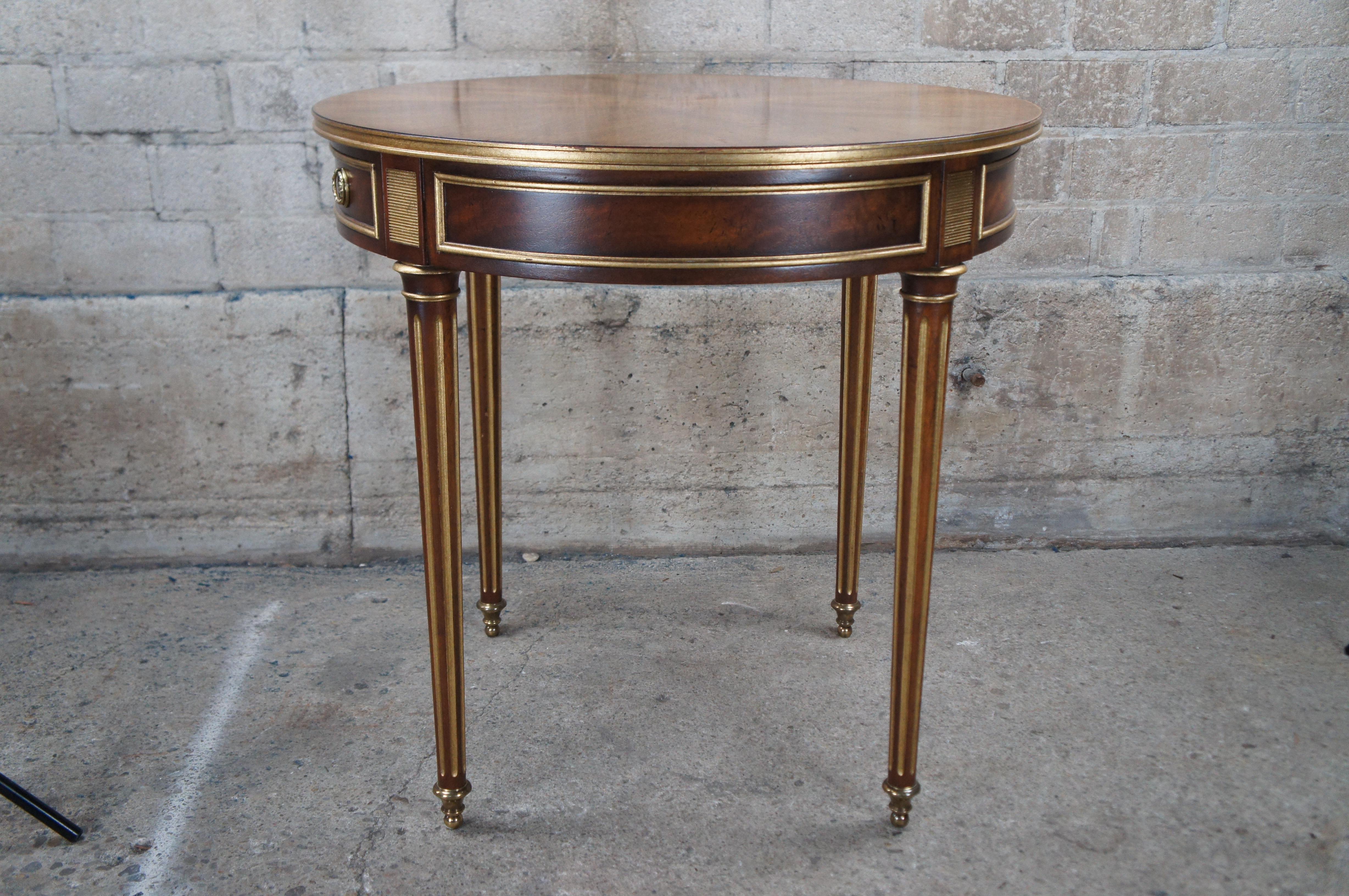 Baker Stately Homes Sir Humphry Wakefield French Louis XVI Round Side Table 5