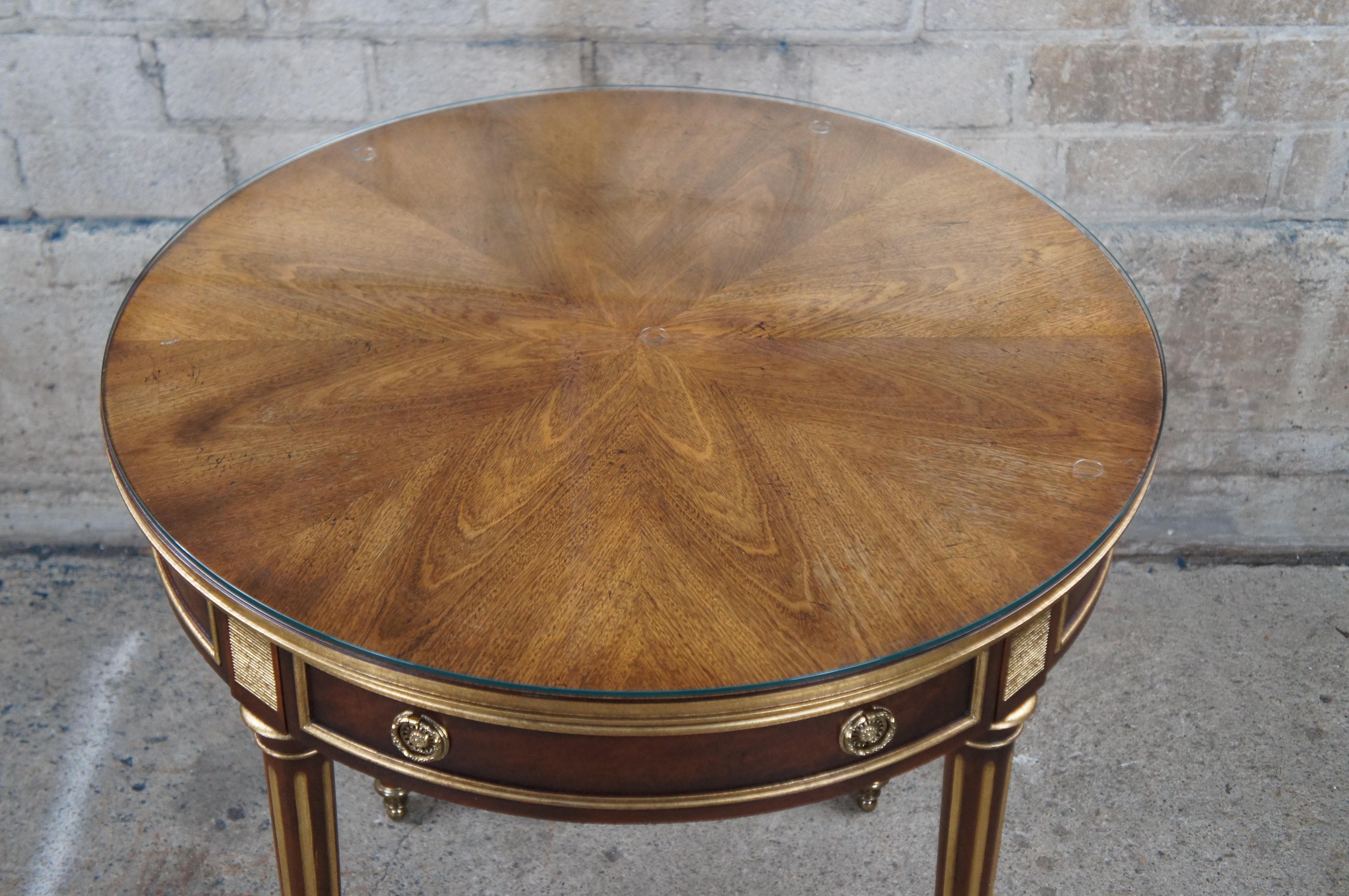 Baker Stately Homes Sir Humphry Wakefield French Louis XVI Round Side Table 7