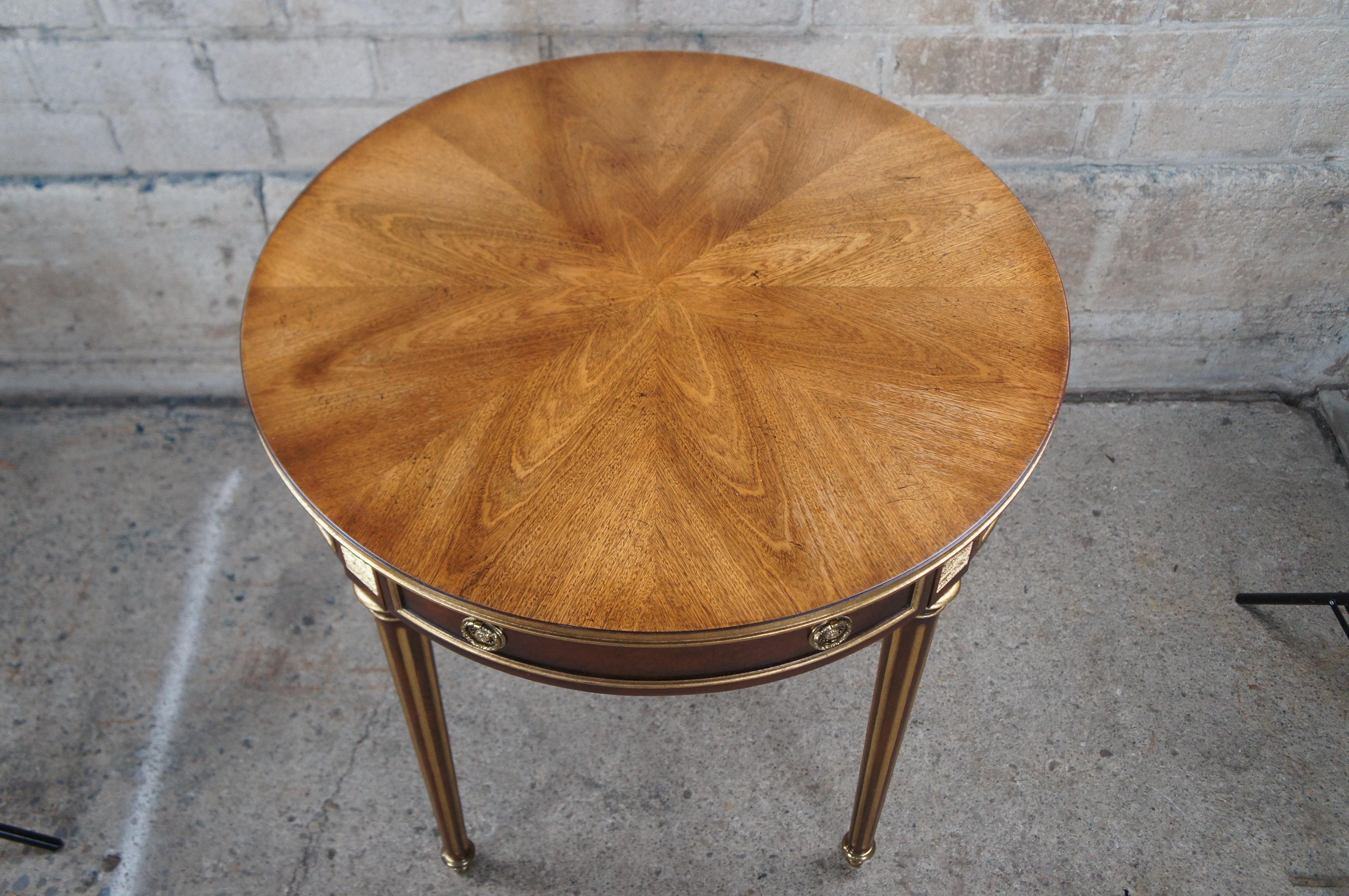 20th Century Baker Stately Homes Sir Humphry Wakefield French Louis XVI Round Side Table