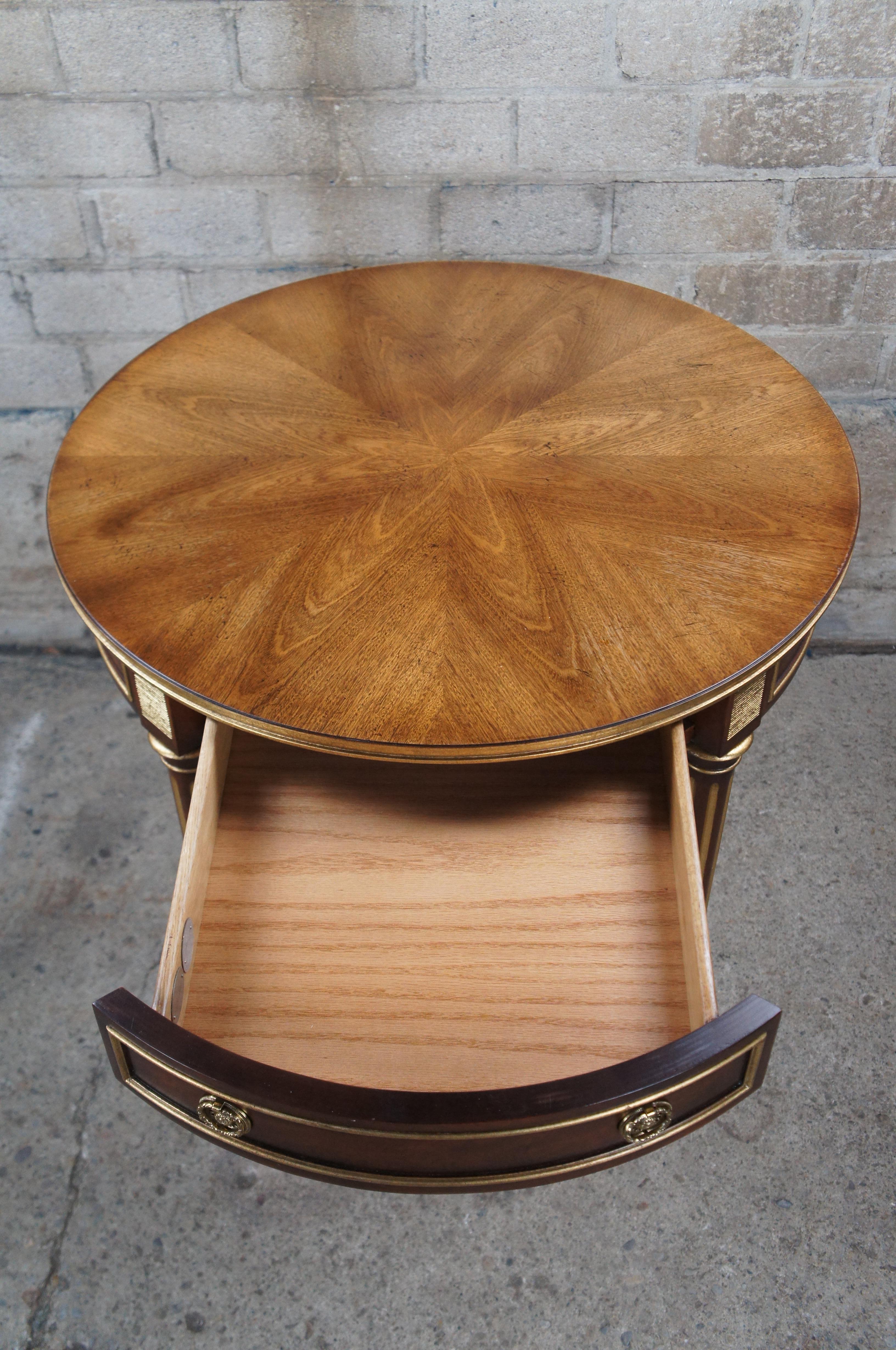 Baker Stately Homes Sir Humphry Wakefield French Louis XVI Round Side Table 2