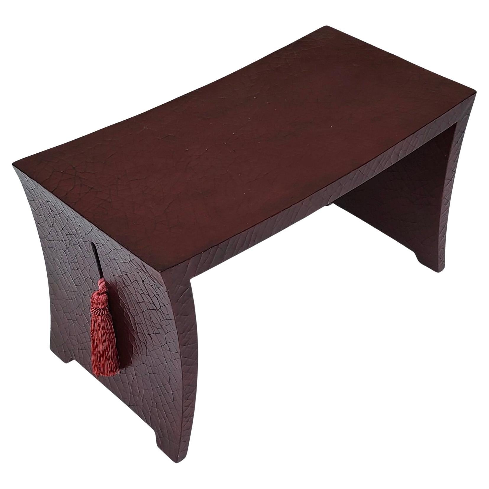 Please feel free to reach out for efficient shipping quote to your location.

Decorative modern bench by Thomas Pheasant for Baker Furniture.