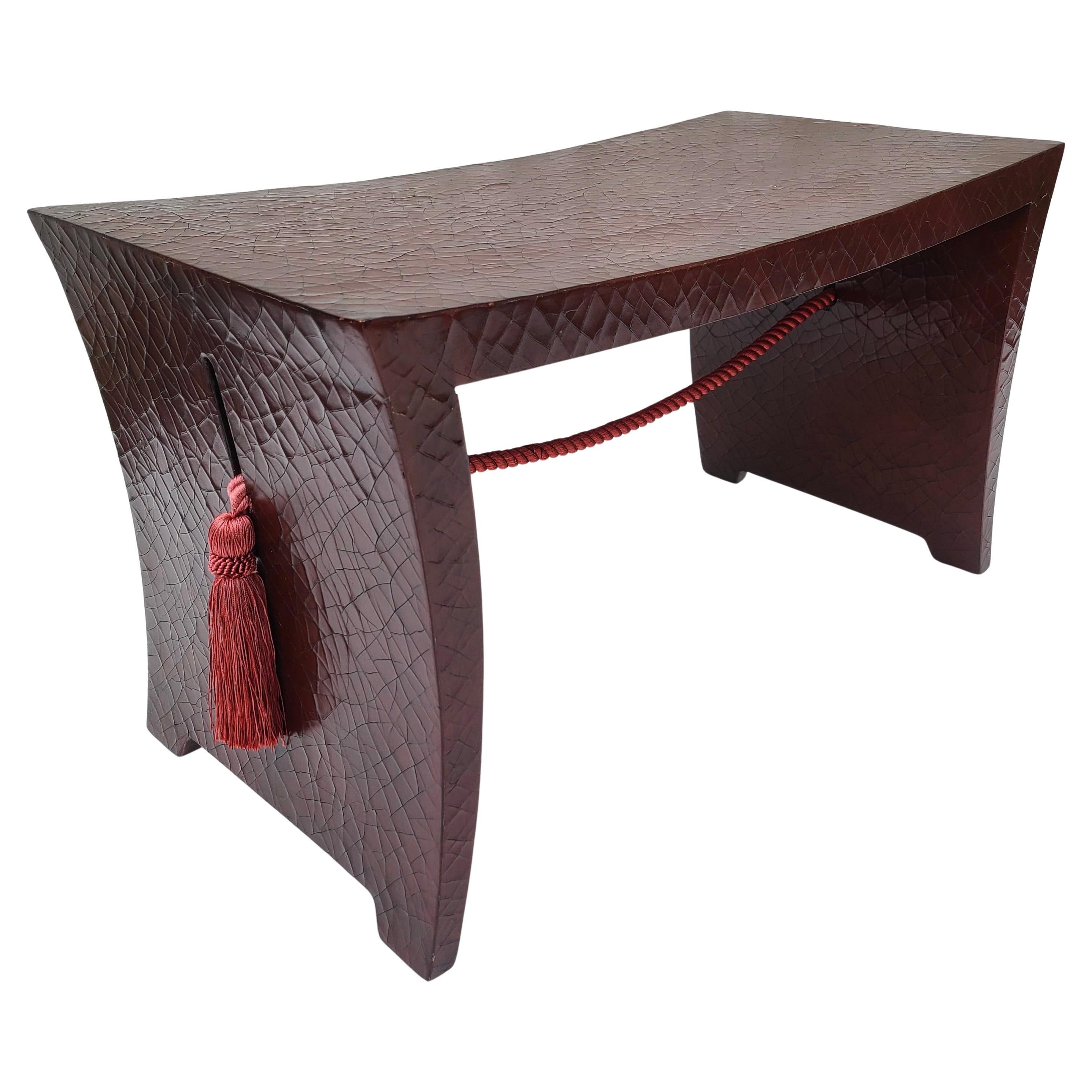 Fabric Baker Tassel Bench by Thomas Pheasant For Sale