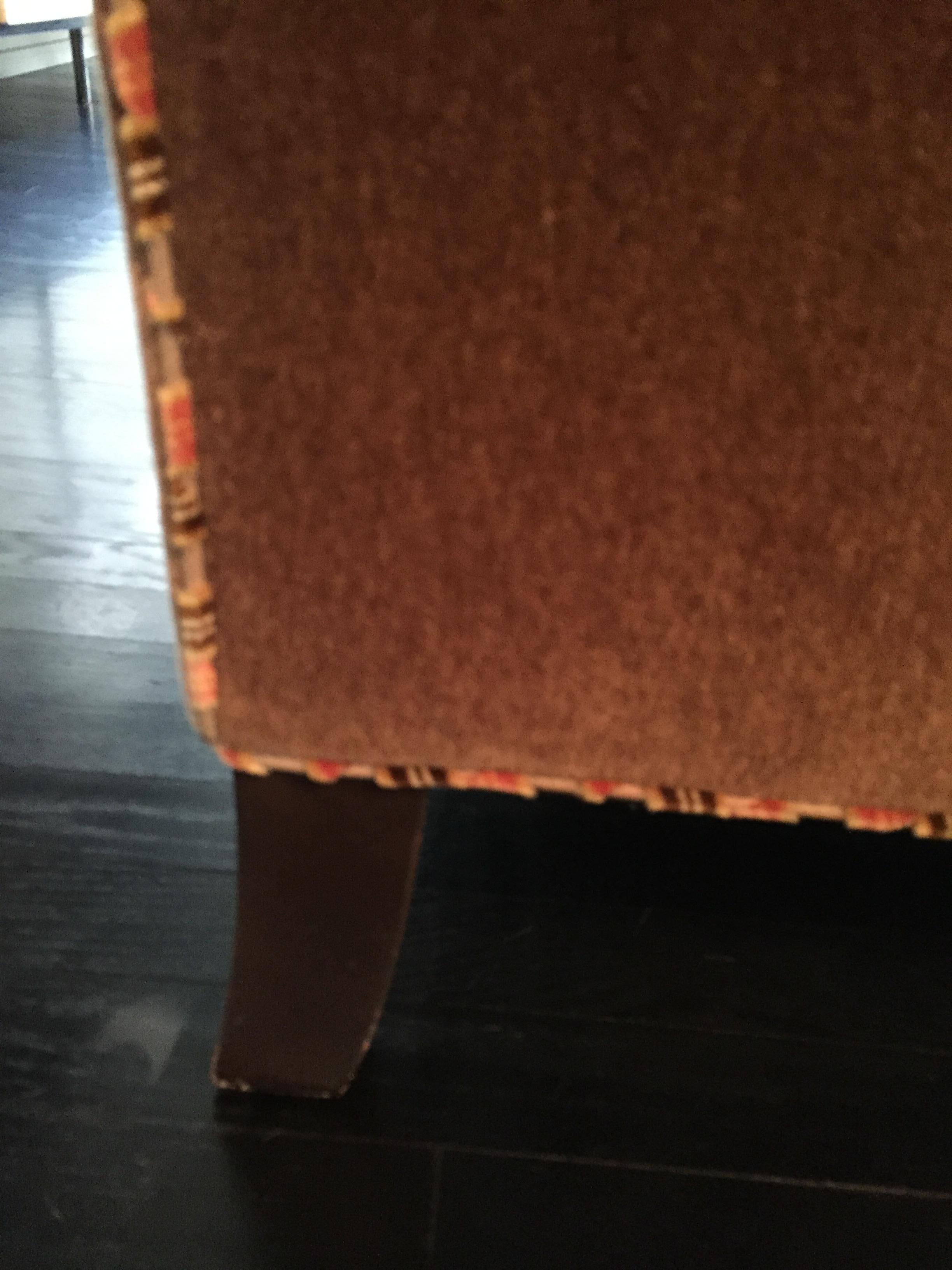 Baker Mohair Sofa Madison in Taupe  or Mushroom For Sale 2