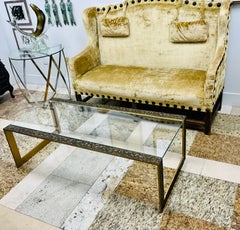 Baker Thomas Pheasant Pompeii Cocktail TableBronzed Brass