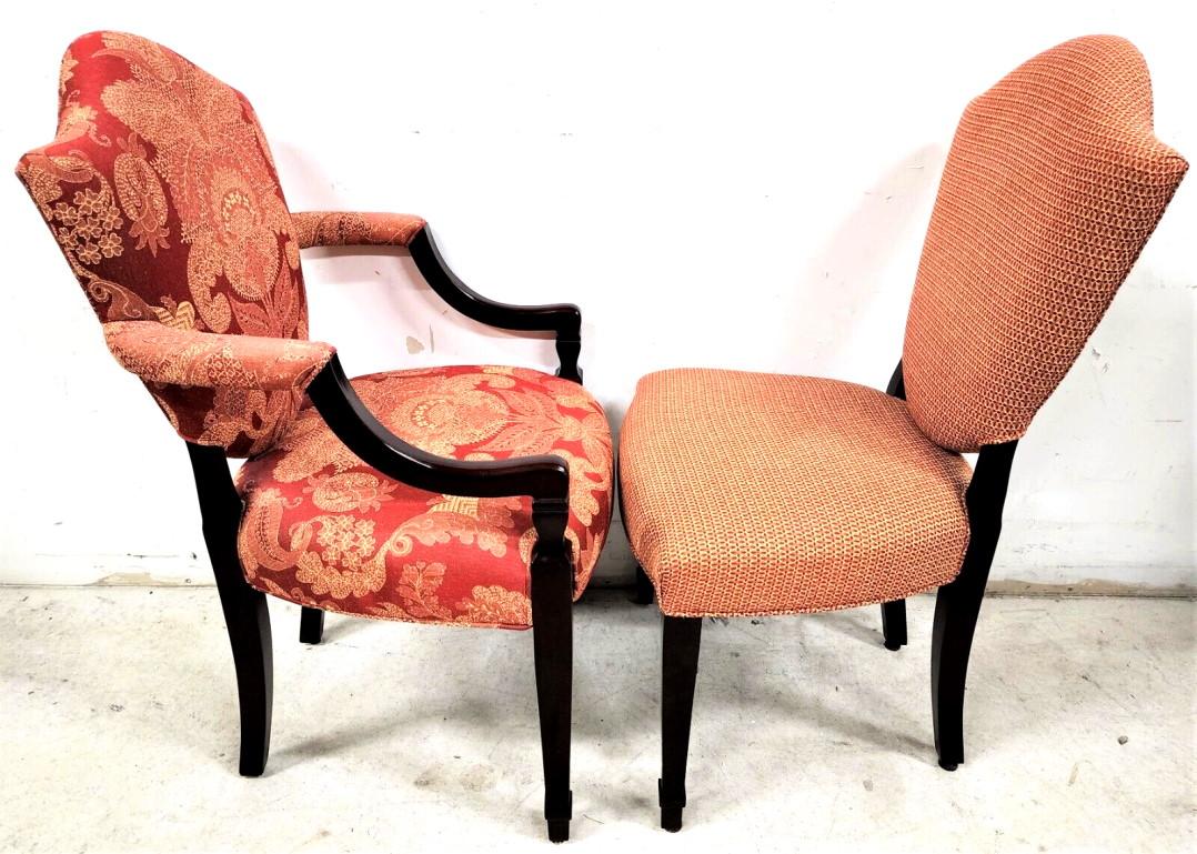 Jacquard Baker Upholstered Bergamo Dining Chairs Set of 8
