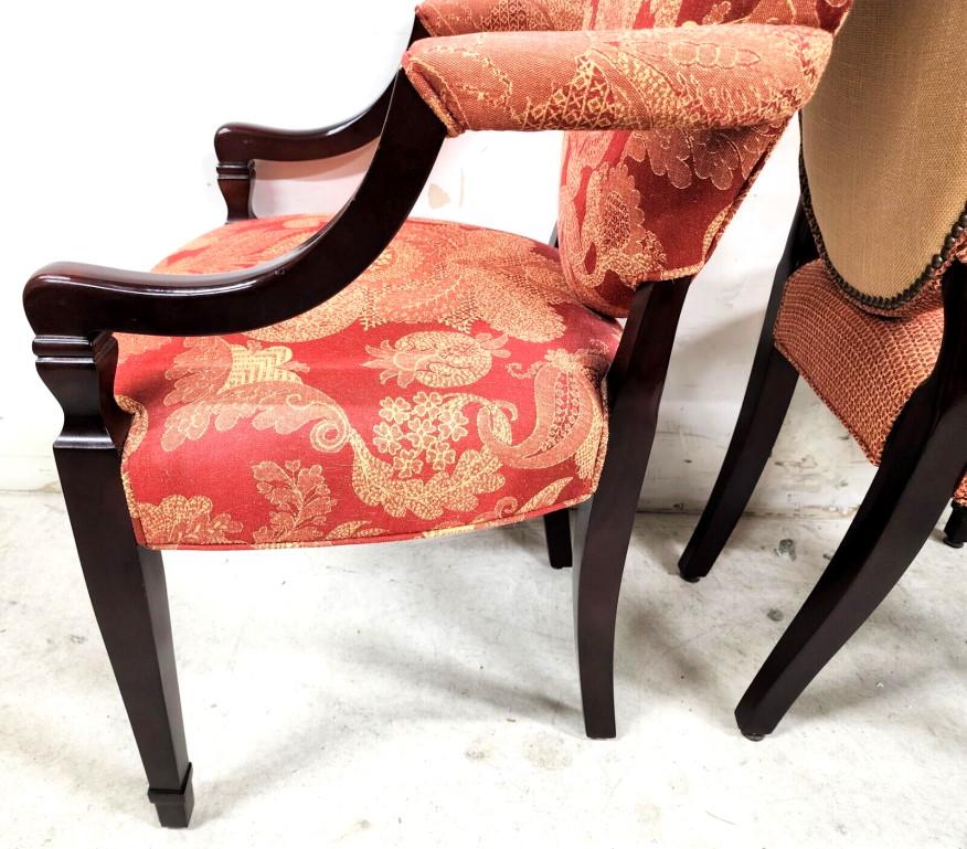 Baker Upholstered Bergamo Dining Chairs Set of 8 3