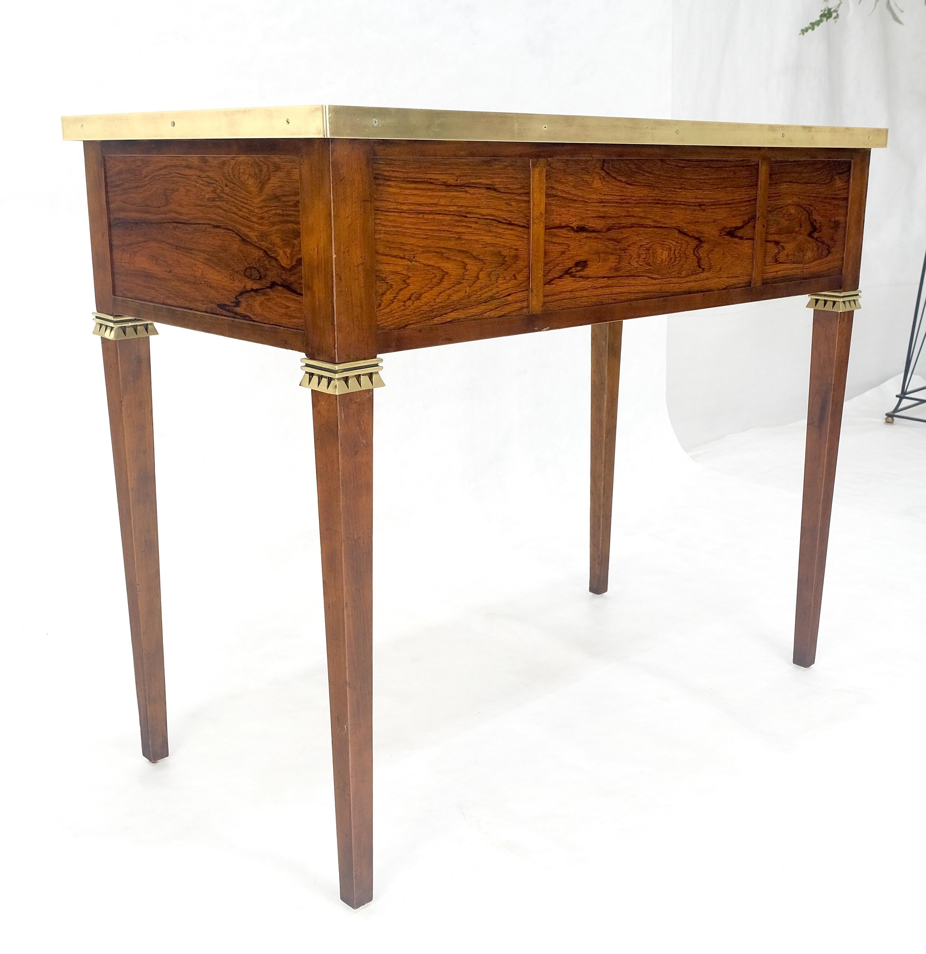 Art Deco Style Baker Very Fine c1950s All Rosewood 
Brass Gallery Trim Petit Desk Console Table MINT!
