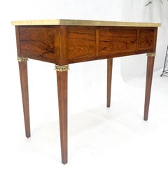 Baker Very Fine All Rosewood & Brass Gallery Trim Petit Desk Console Table MINT!