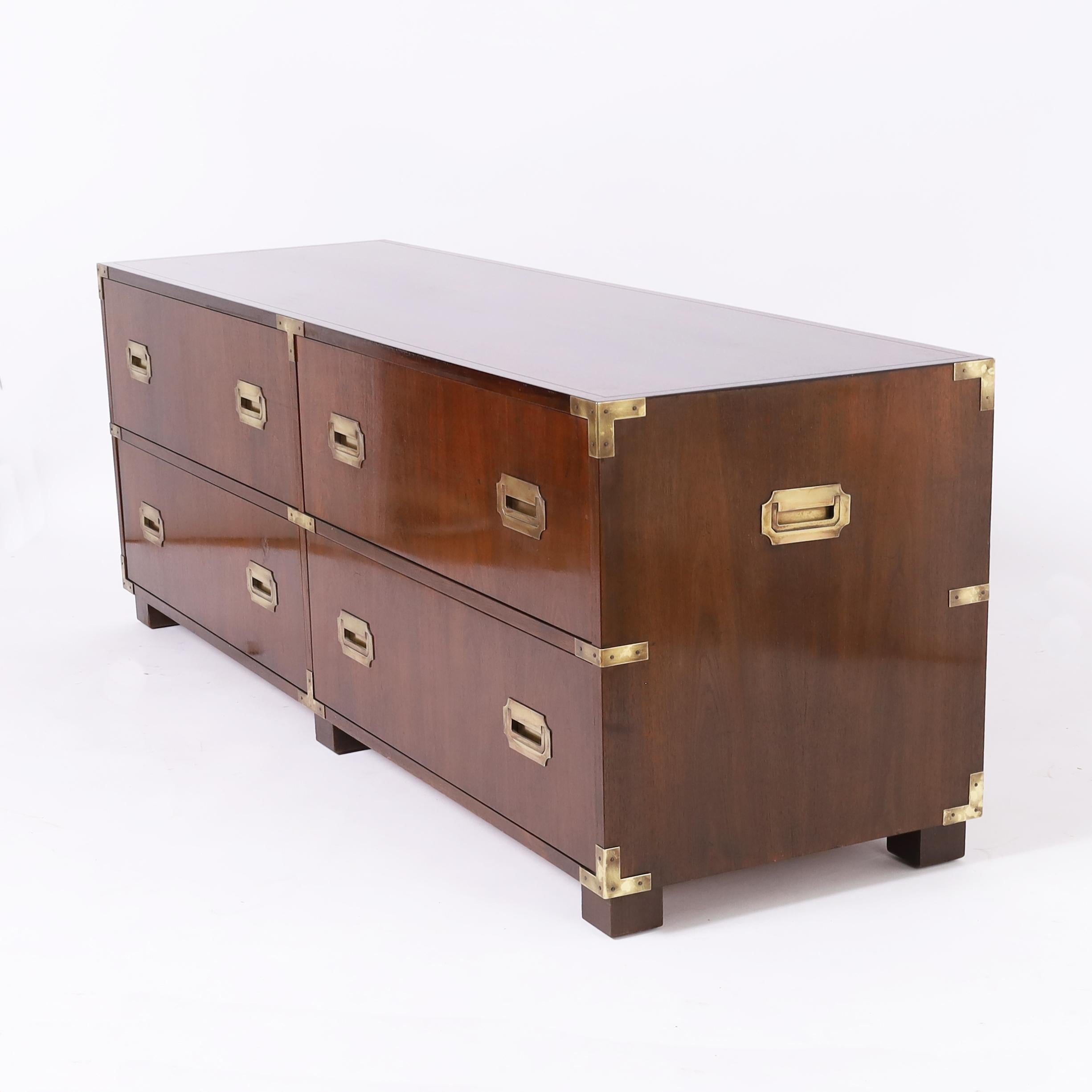 Stile Campaign Cassapanca Campaigner vintage Baker in vendita