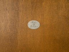 Baker Vivid Pattern Walnut Top Burl Queen An Style Caved Legs Coffee Table MINT!