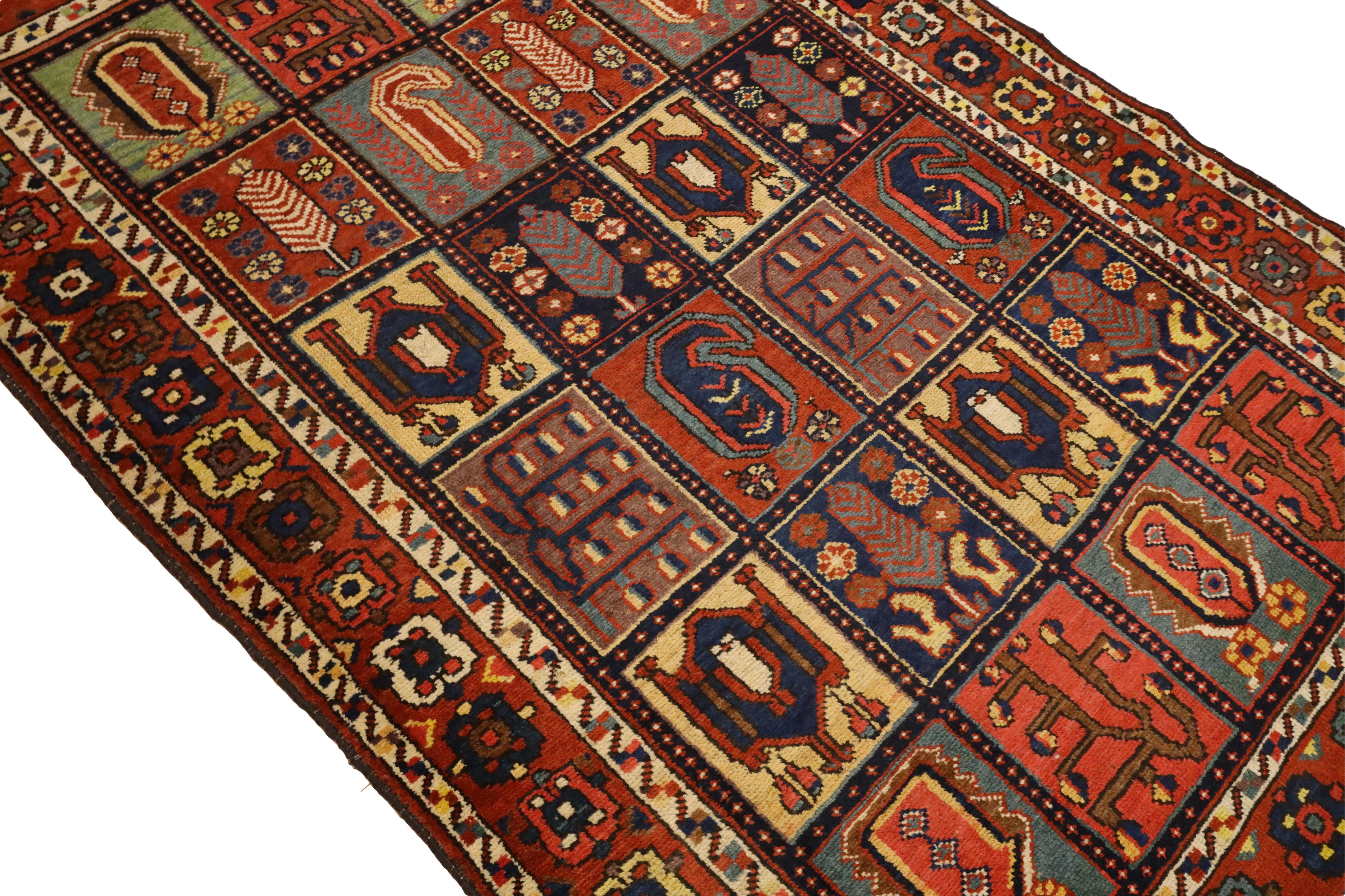 20ième siècle Tapis ancien Bakhtiar - 4'5