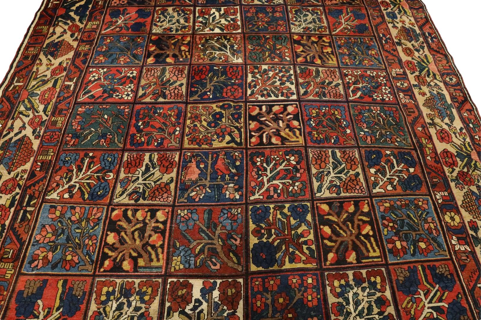 20ième siècle Tapis ancien Bakhtiar - 9'9